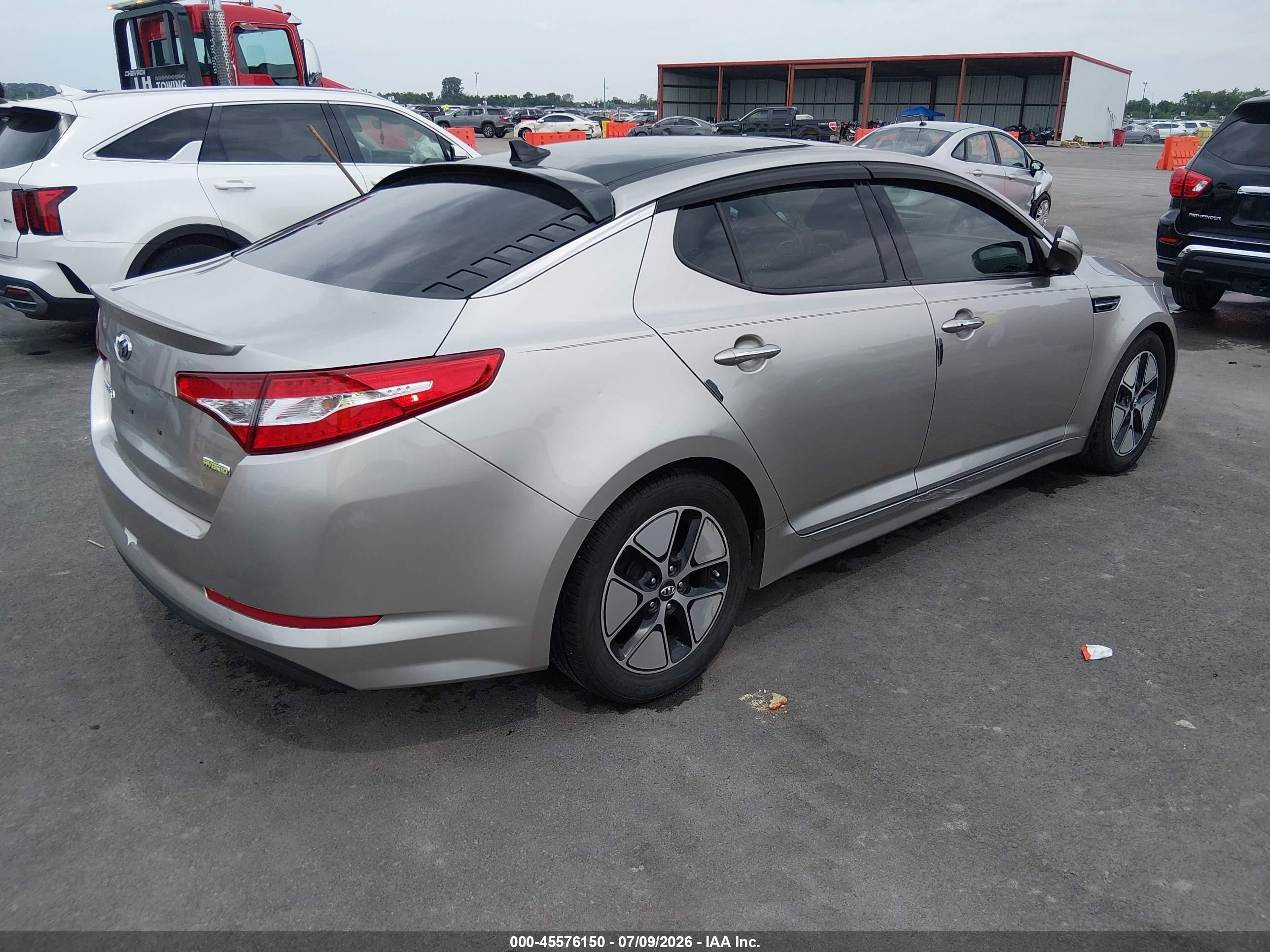 2012 Kia Optima Hybrid Ex Silver vin: KNAGM4AD2C5019956