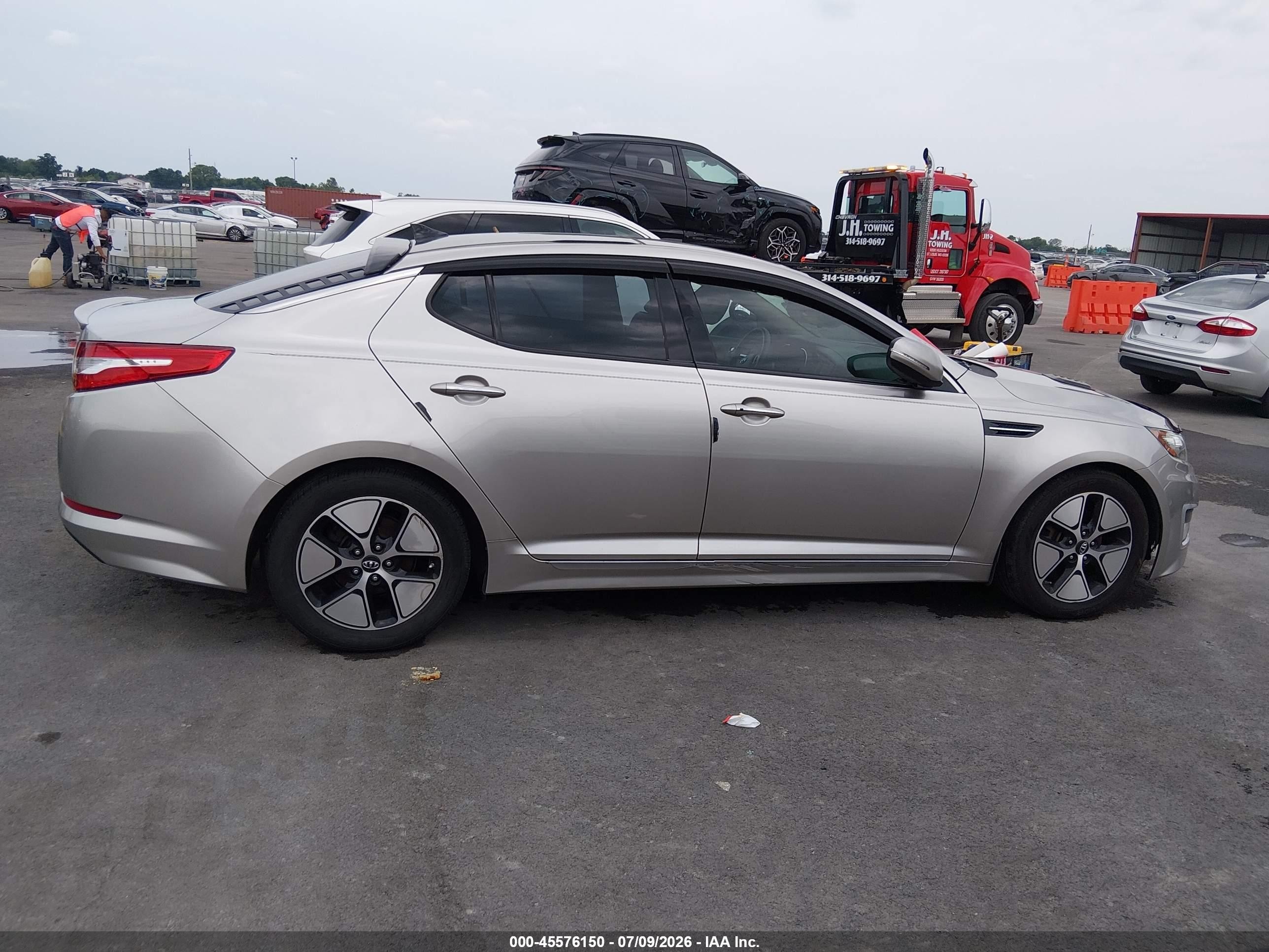 2012 Kia Optima Hybrid Ex Silver vin: KNAGM4AD2C5019956