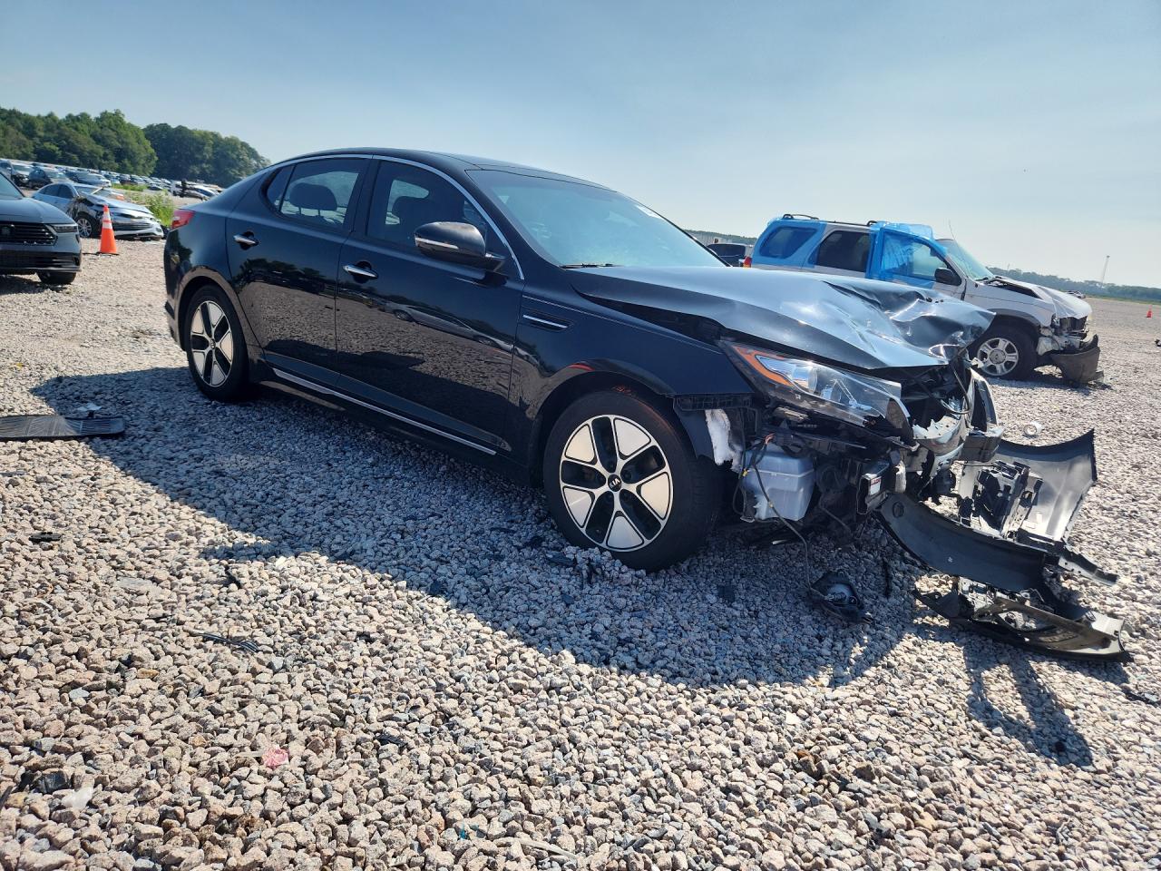 2012 Kia Optima Hybrid Black vin: KNAGM4AD2C5031556