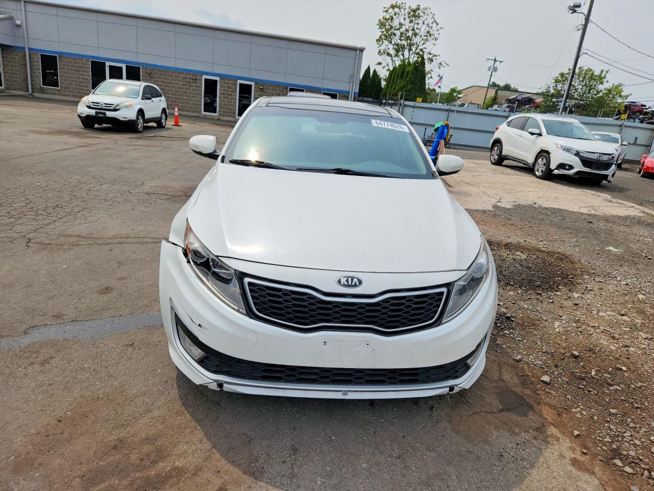 2012 Kia Optima Hybrid White vin: KNAGM4AD2C5032027