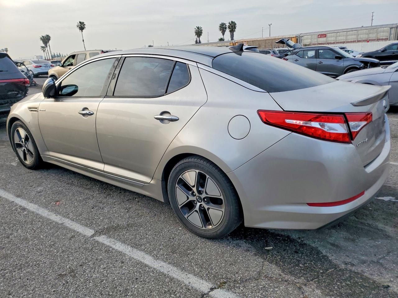 2013 Kia Optima Hybrid Ex Gray vin: KNAGM4AD2D5041473