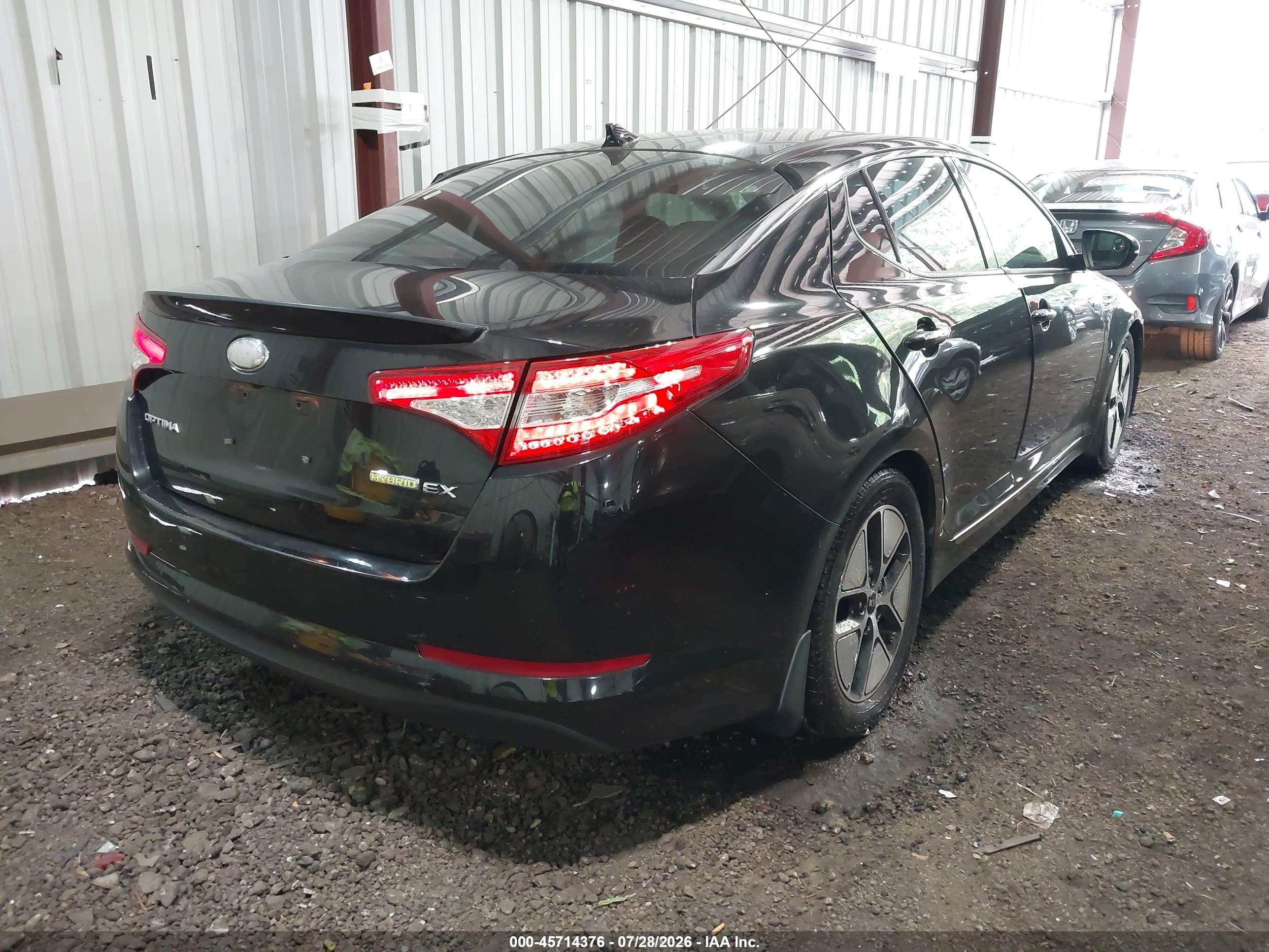 2013 Kia Optima Hybrid Ex Black vin: KNAGM4AD2D5041537