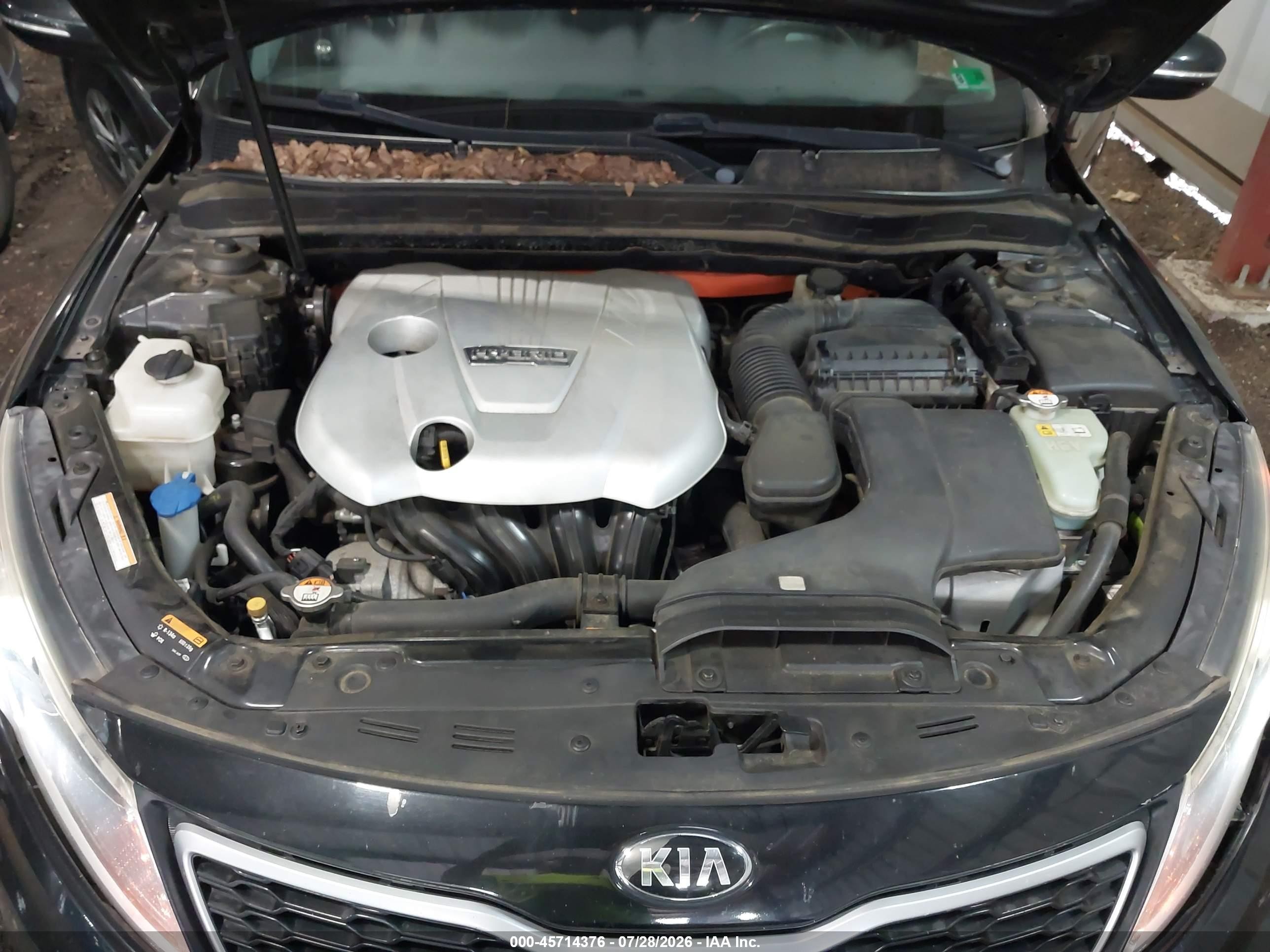 2013 Kia Optima Hybrid Ex Black vin: KNAGM4AD2D5041537