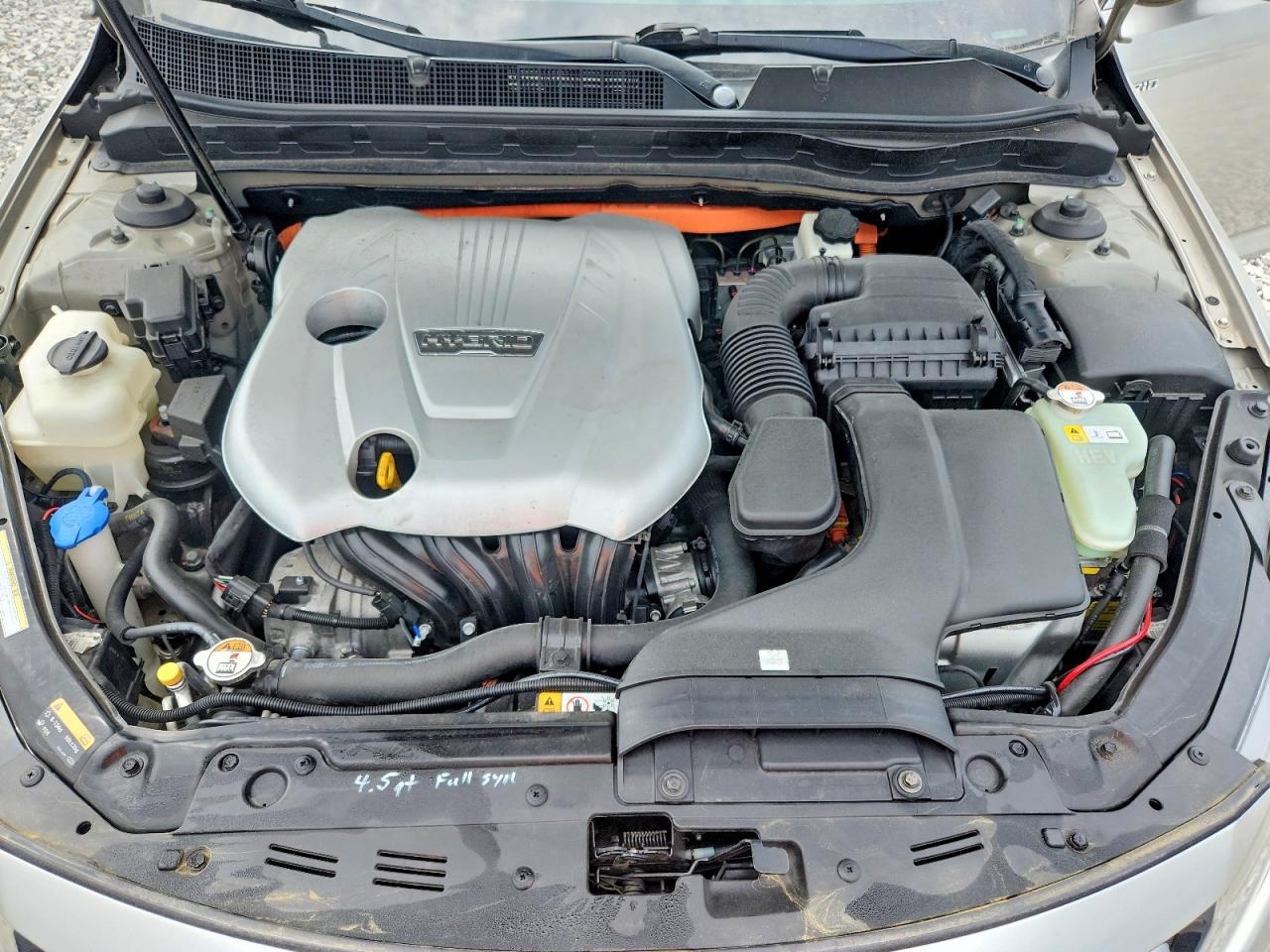 2013 Kia Optima Hybrid Silver vin: KNAGM4AD2D5044034