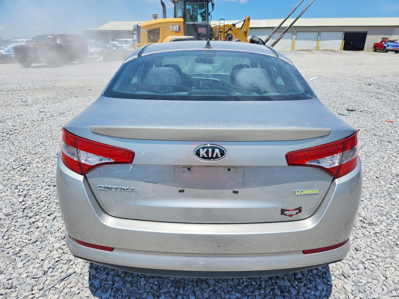 2013 Kia Optima Hybrid Silver vin: KNAGM4AD2D5044034