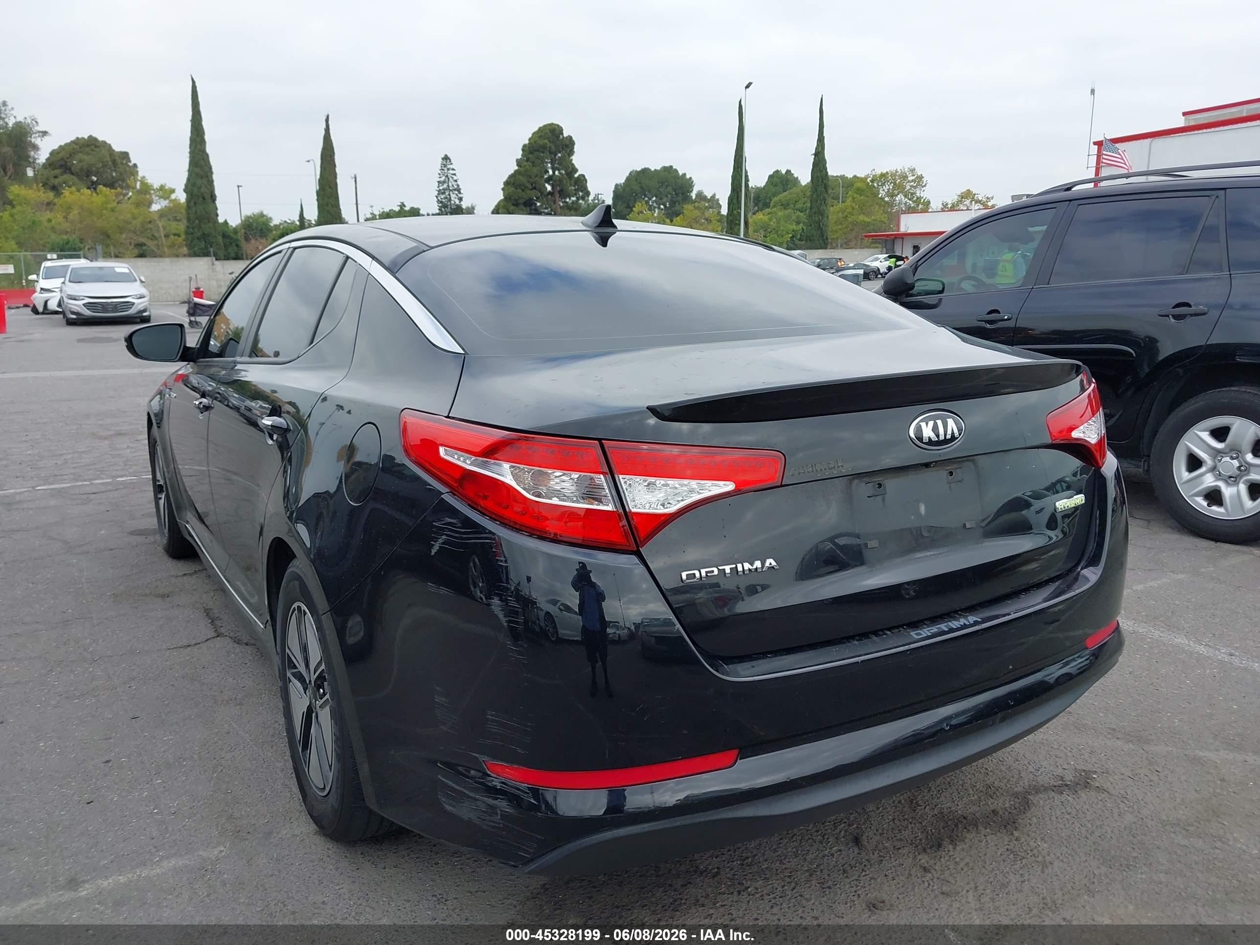 2013 Kia Optima Hybrid Lx Black vin: KNAGM4AD2D5054272