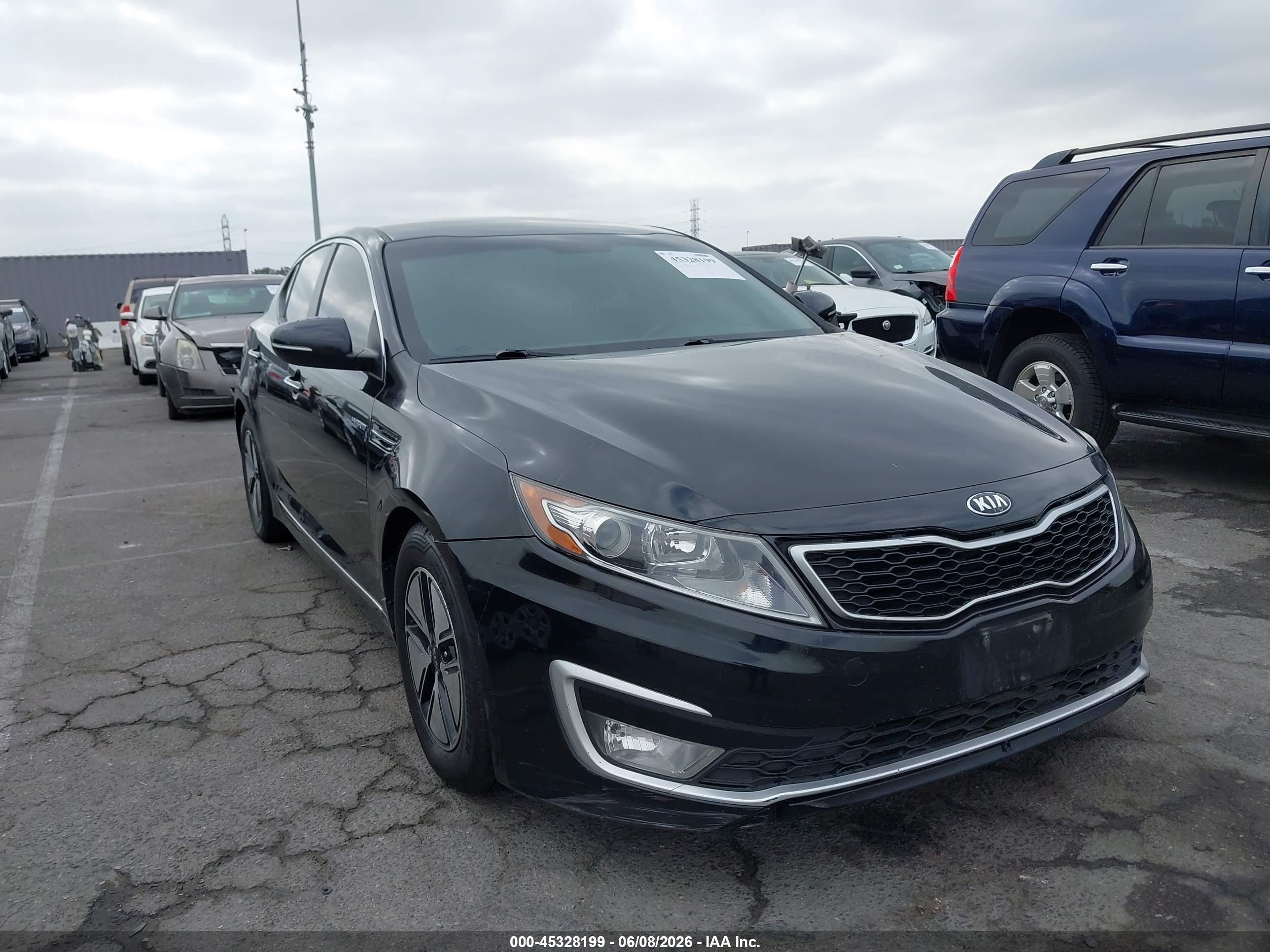 2013 Kia Optima Hybrid Lx Black vin: KNAGM4AD2D5054272