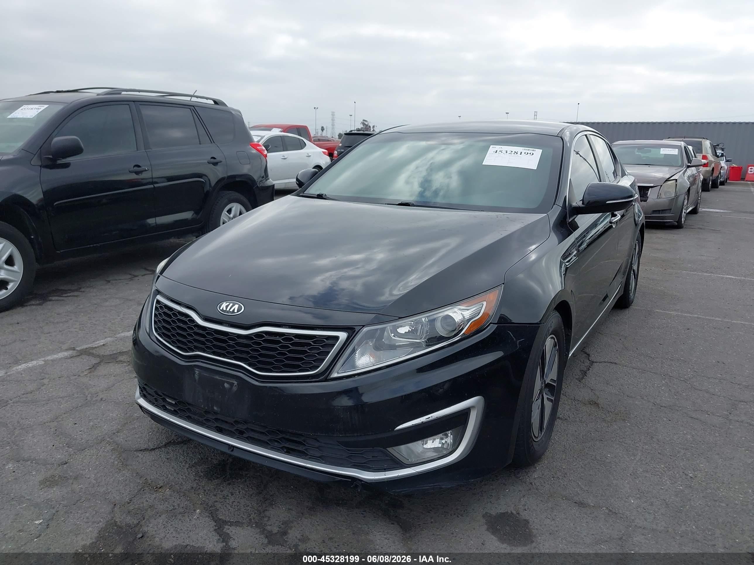 2013 Kia Optima Hybrid Lx Black vin: KNAGM4AD2D5054272