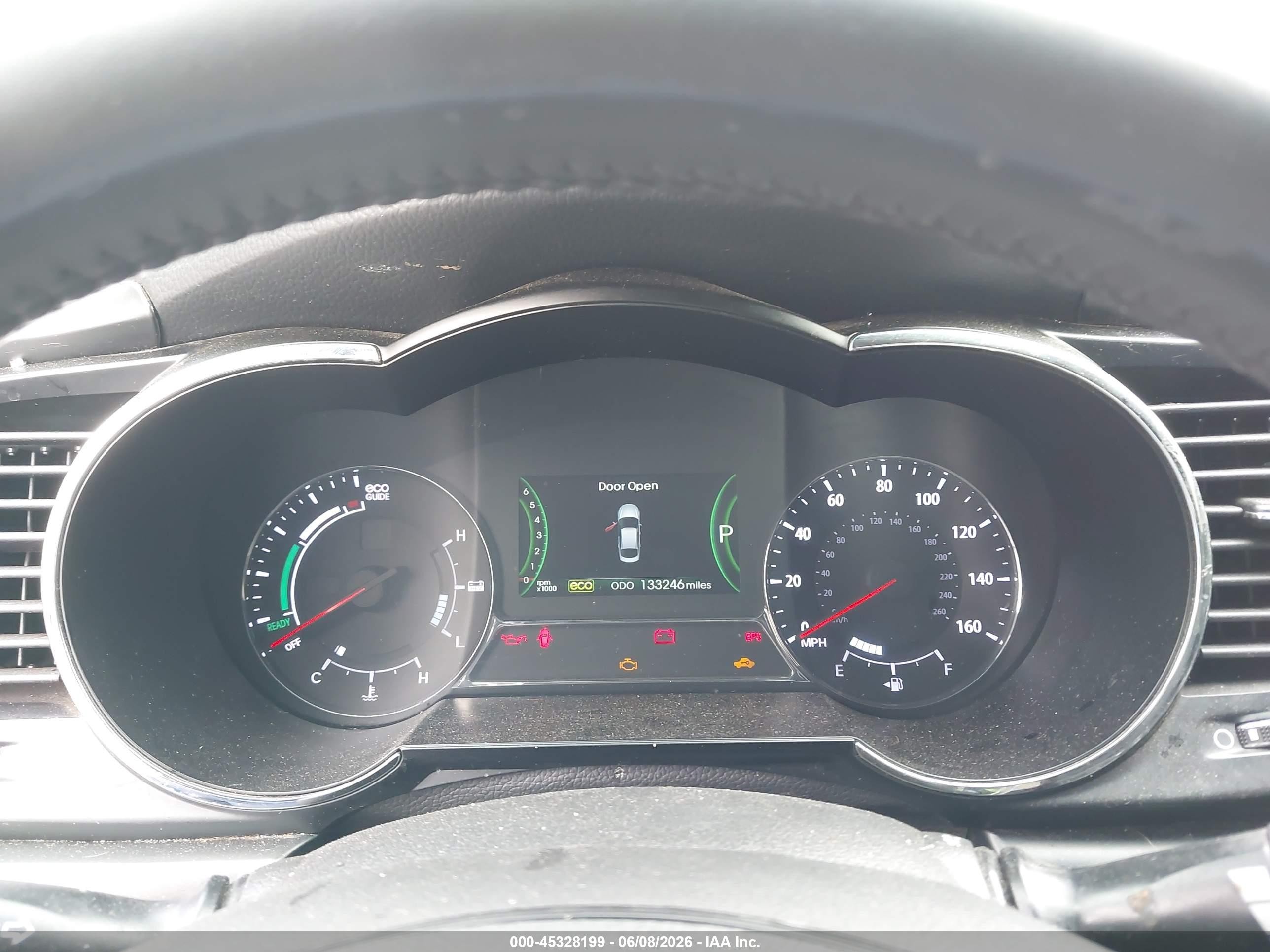 2013 Kia Optima Hybrid Lx Black vin: KNAGM4AD2D5054272