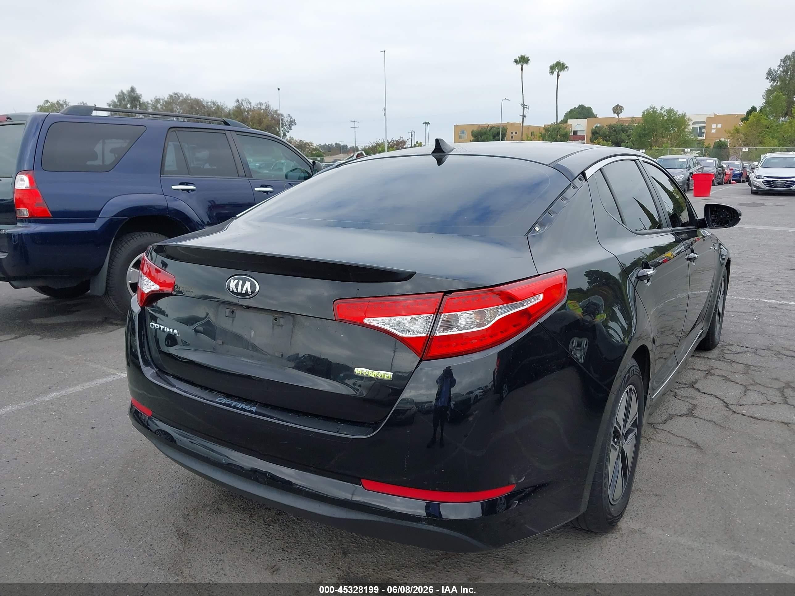 2013 Kia Optima Hybrid Lx Black vin: KNAGM4AD2D5054272