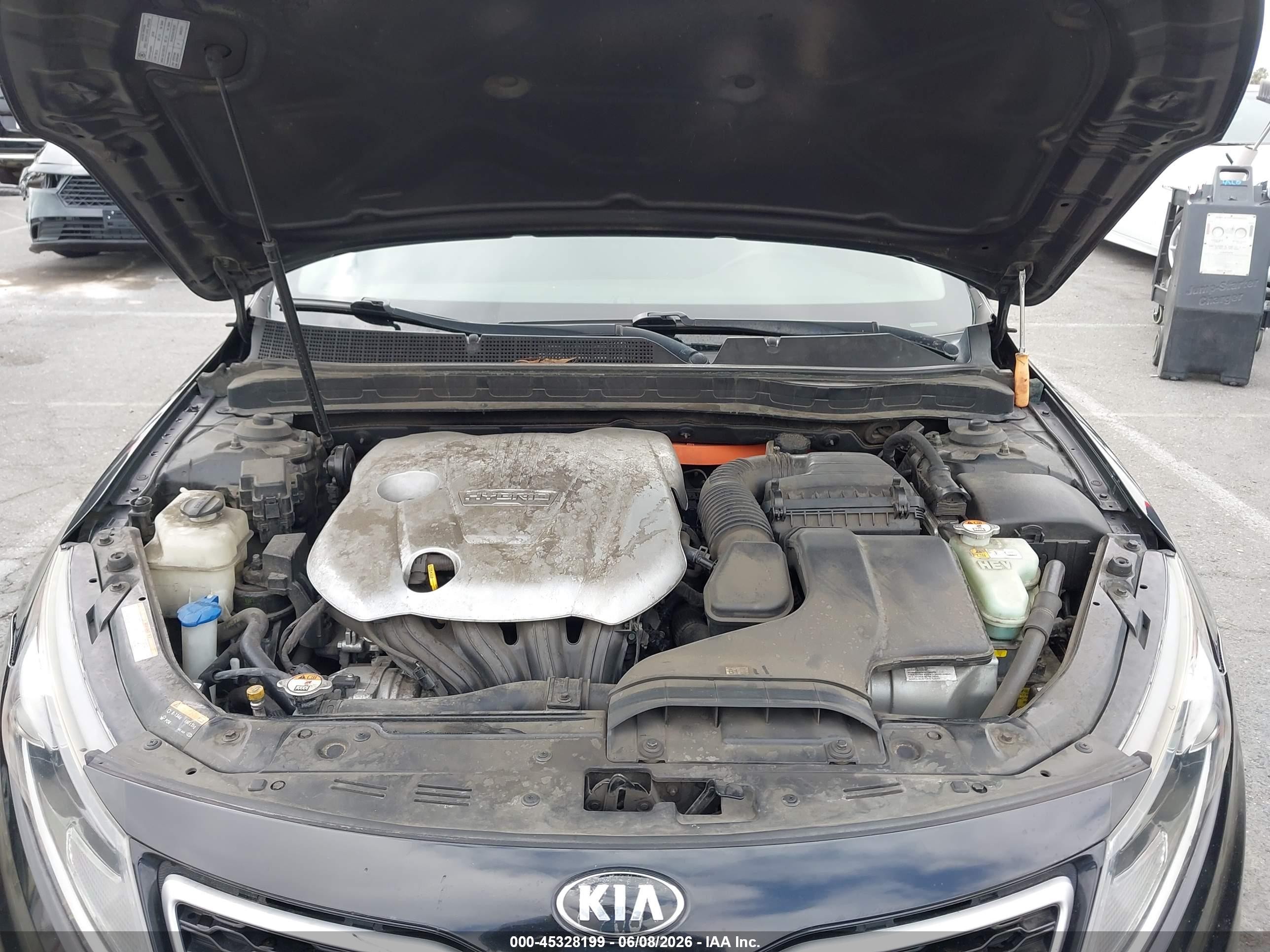 2013 Kia Optima Hybrid Lx Black vin: KNAGM4AD2D5054272
