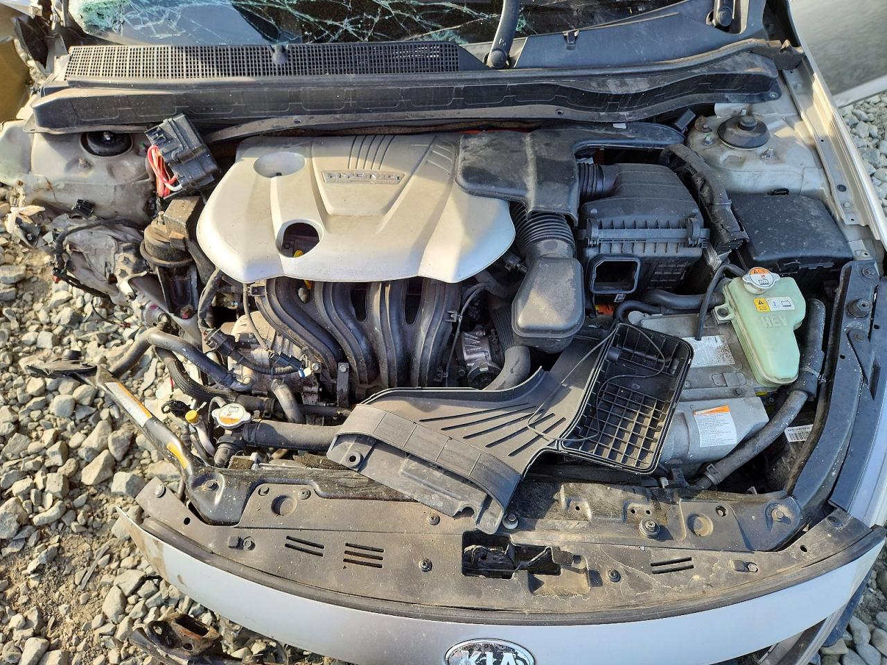 2013 Kia Optima Hybrid Серебряный vin: KNAGM4AD2D5055695
