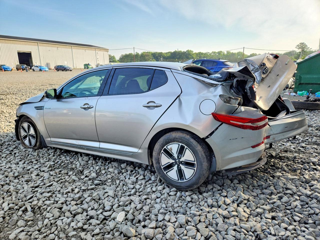 2013 Kia Optima Hybrid Серебряный vin: KNAGM4AD2D5055695