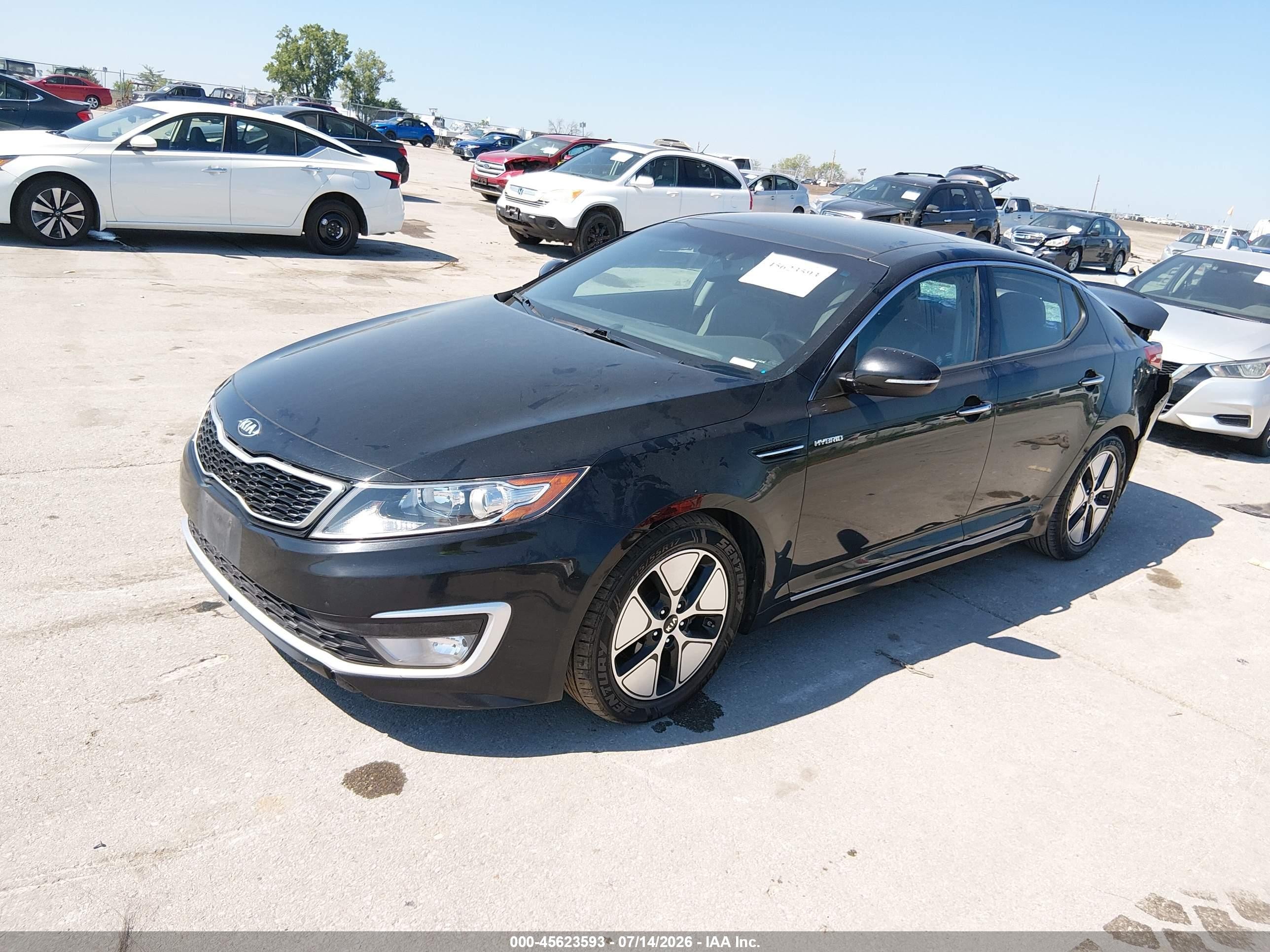 2013 Kia Optima Hybrid Ex Black vin: KNAGM4AD2D5058290