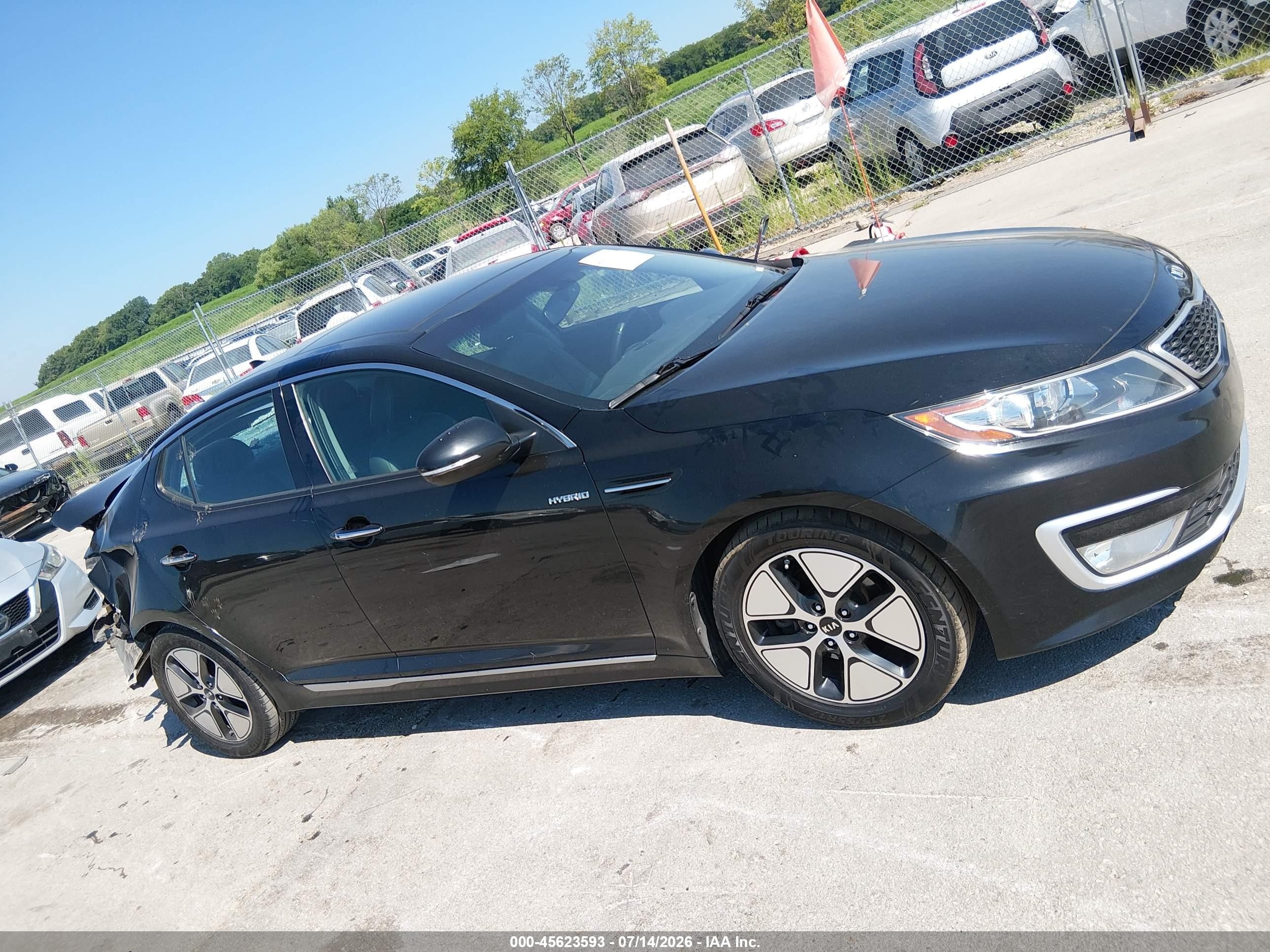 2013 Kia Optima Hybrid Ex Black vin: KNAGM4AD2D5058290