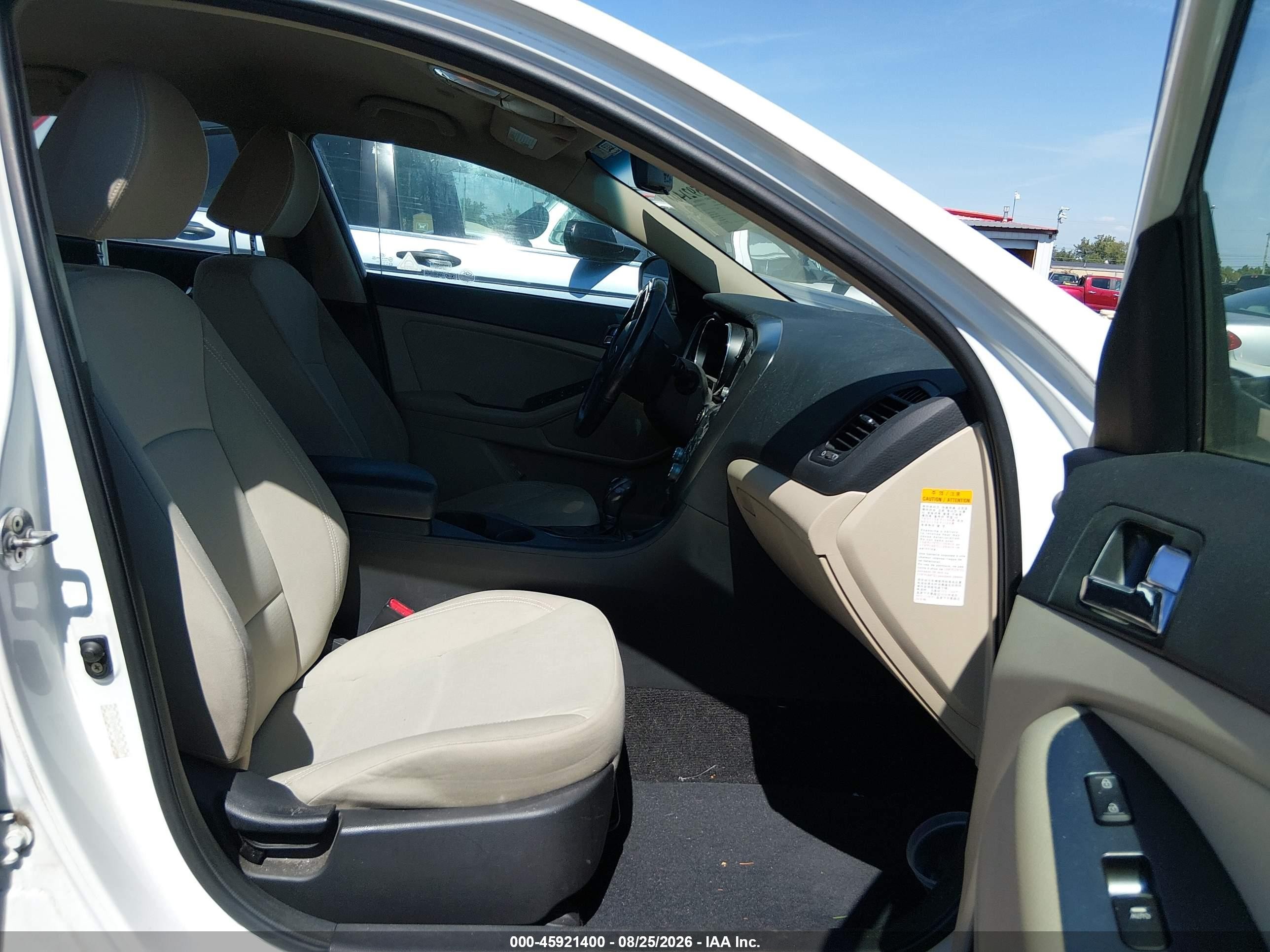 2013 Kia Optima Hybrid Lx White vin: KNAGM4AD2D5061559
