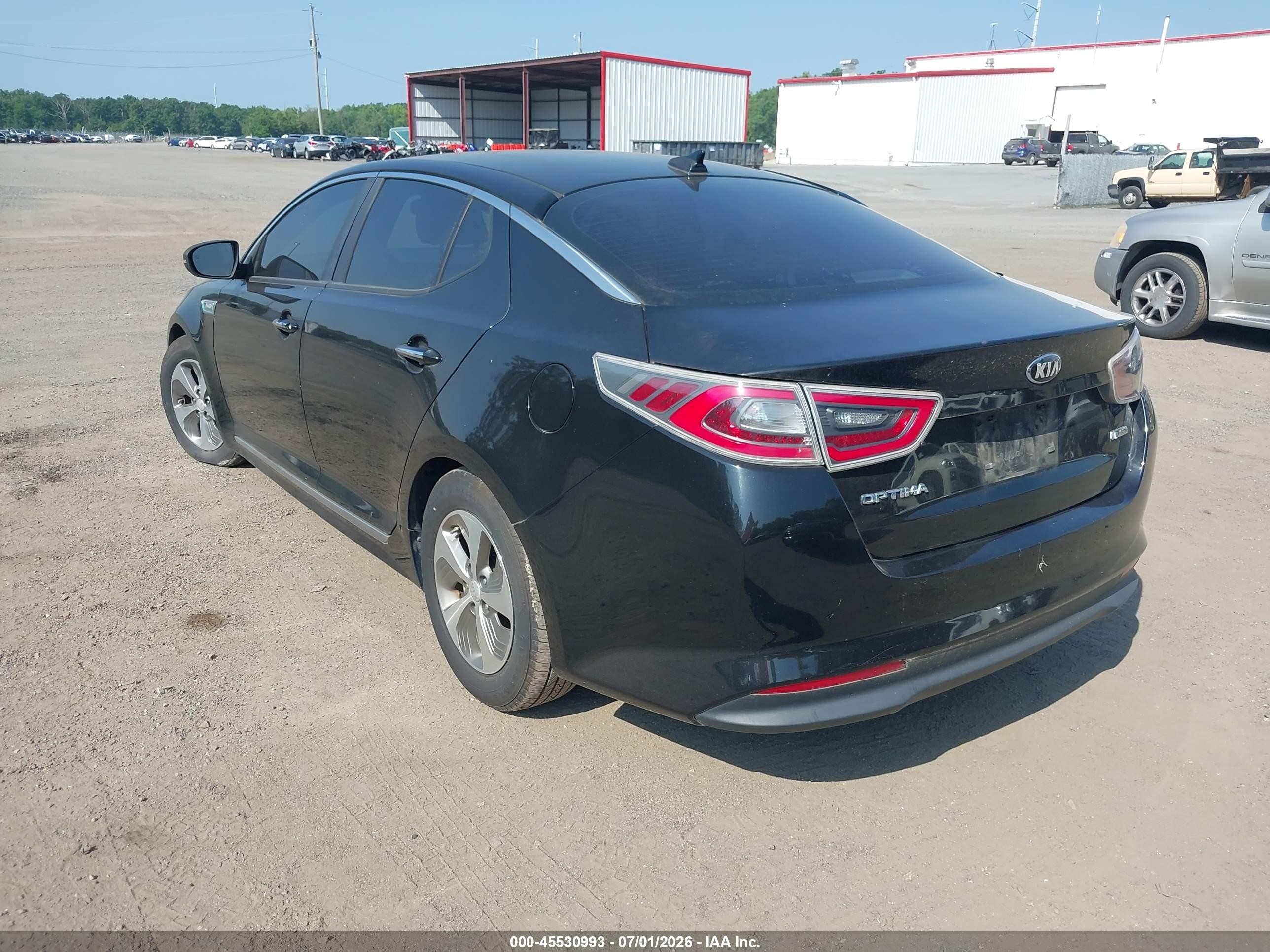2014 Kia Optima Hybrid Lx Black vin: KNAGM4AD2E5065239