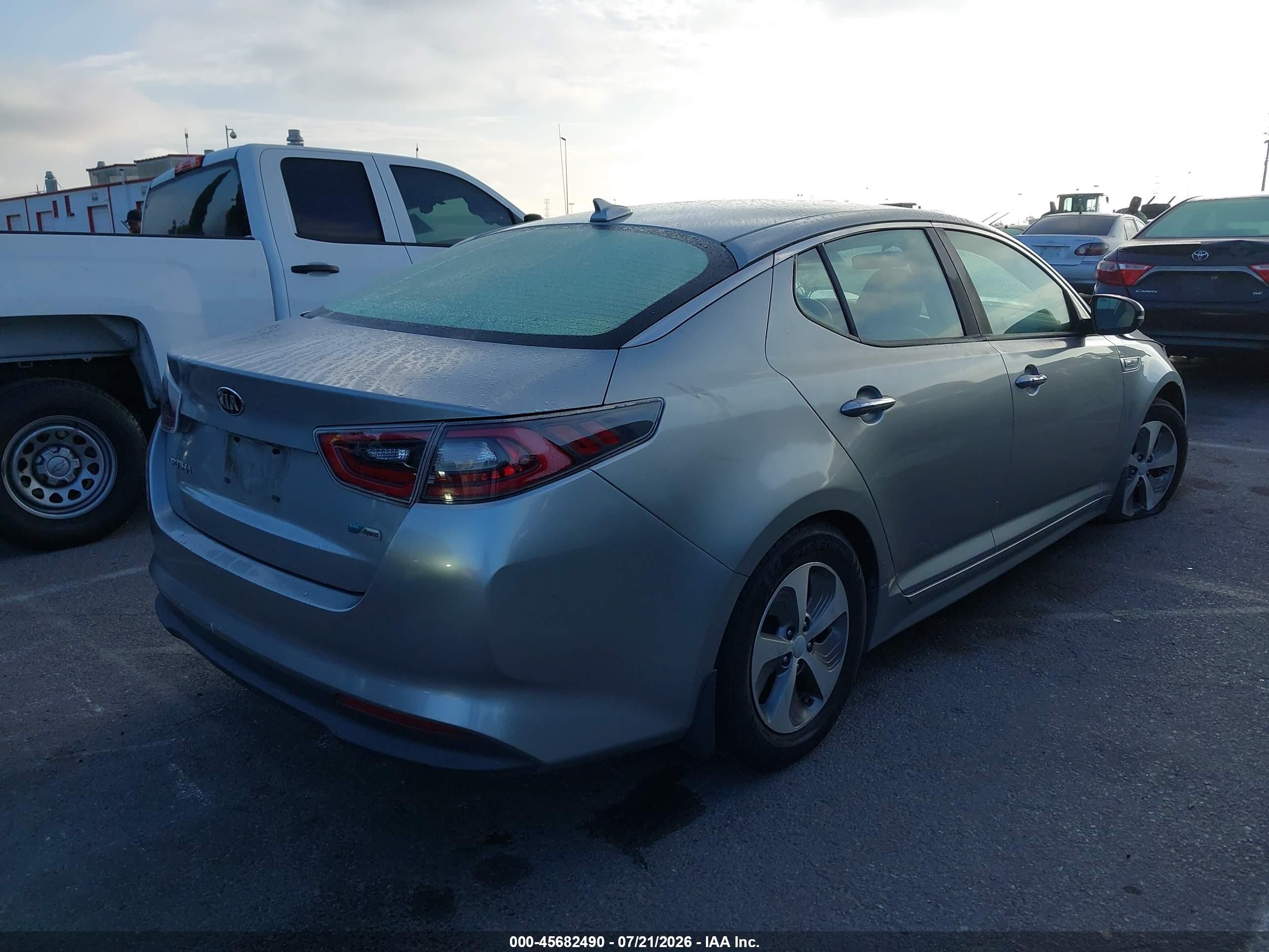 2015 Kia Optima Hybrid   Light Blue vin: KNAGM4AD2F5081295
