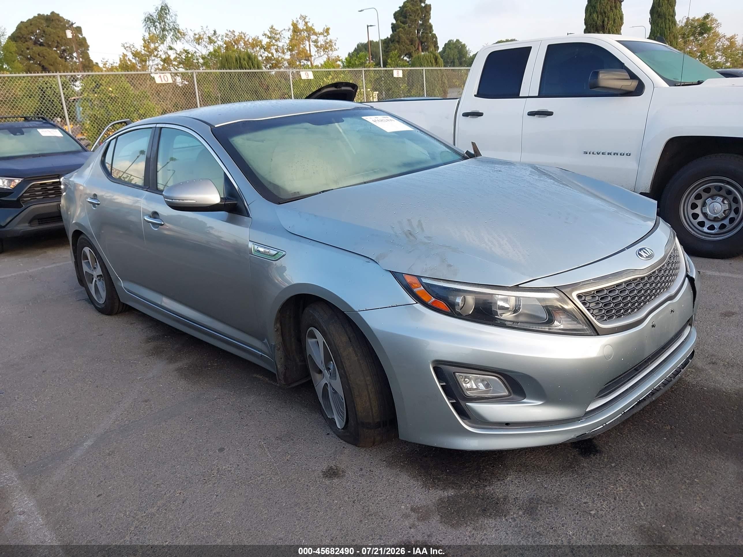 2015 Kia Optima Hybrid   Light Blue vin: KNAGM4AD2F5081295