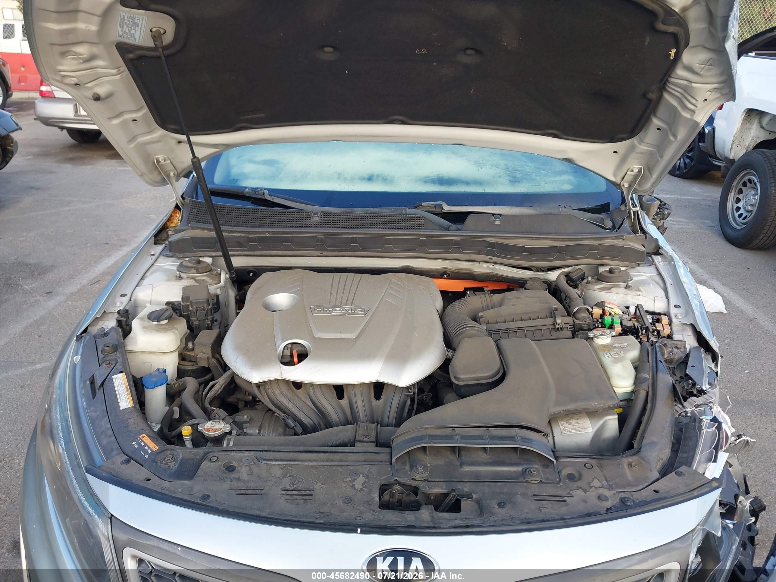 2015 Kia Optima Hybrid   Light Blue vin: KNAGM4AD2F5081295