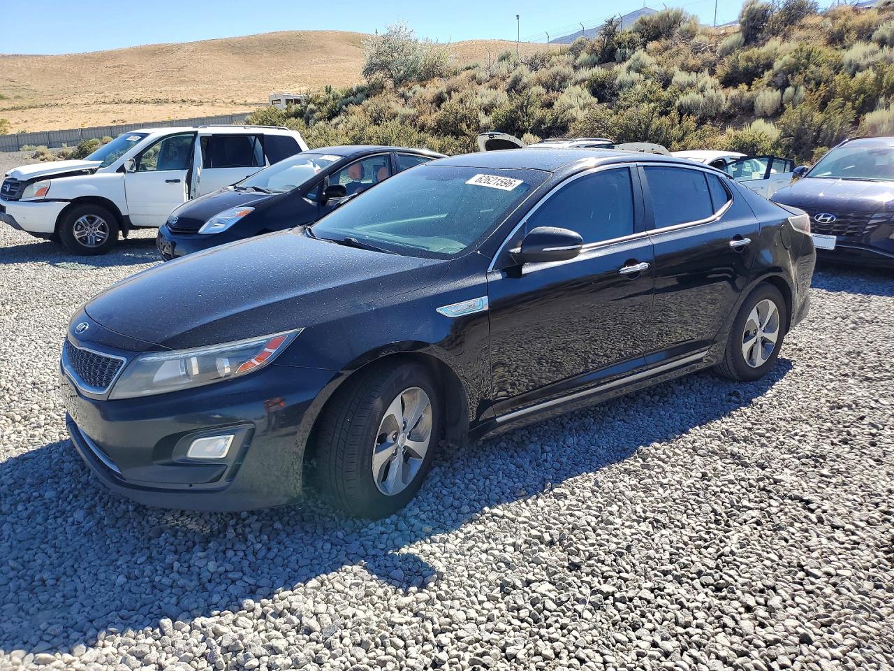 2015 Kia Optima Hybrid Black vin: KNAGM4AD2F5086447