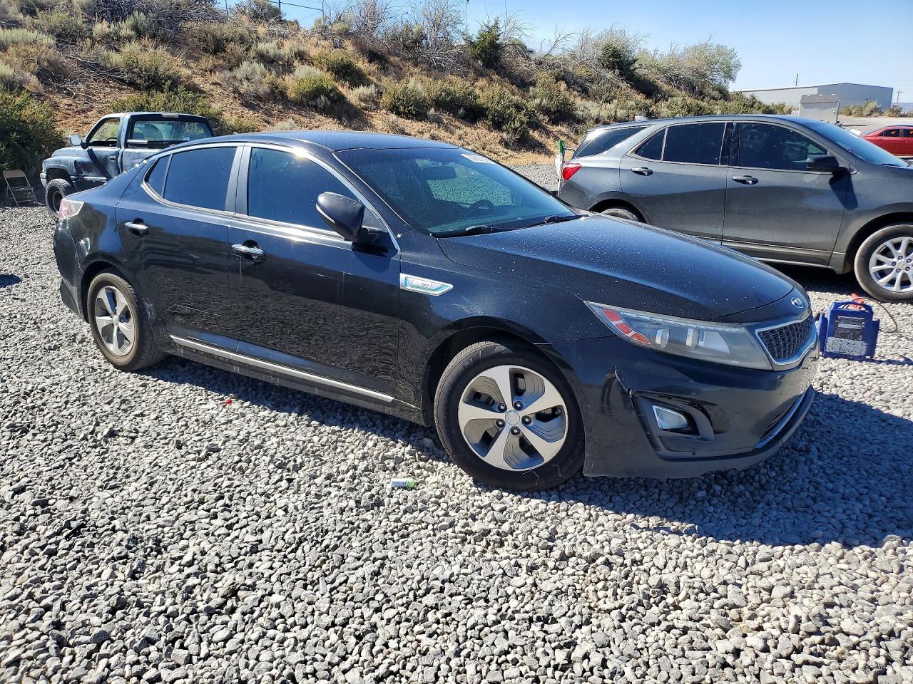 2015 Kia Optima Hybrid Black vin: KNAGM4AD2F5086447