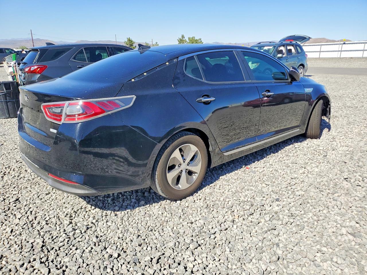 2015 Kia Optima Hybrid Black vin: KNAGM4AD2F5086447