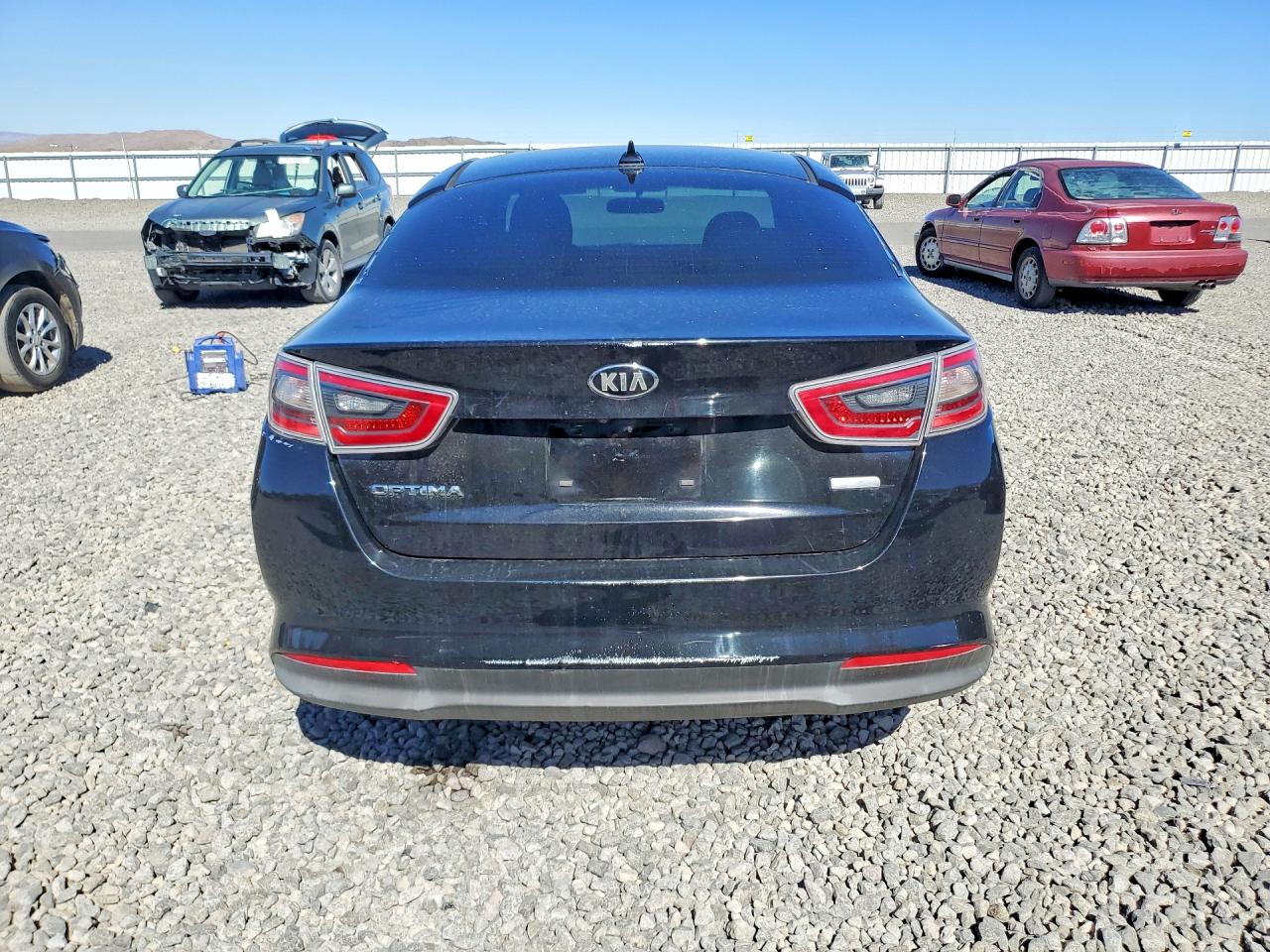 2015 Kia Optima Hybrid Black vin: KNAGM4AD2F5086447
