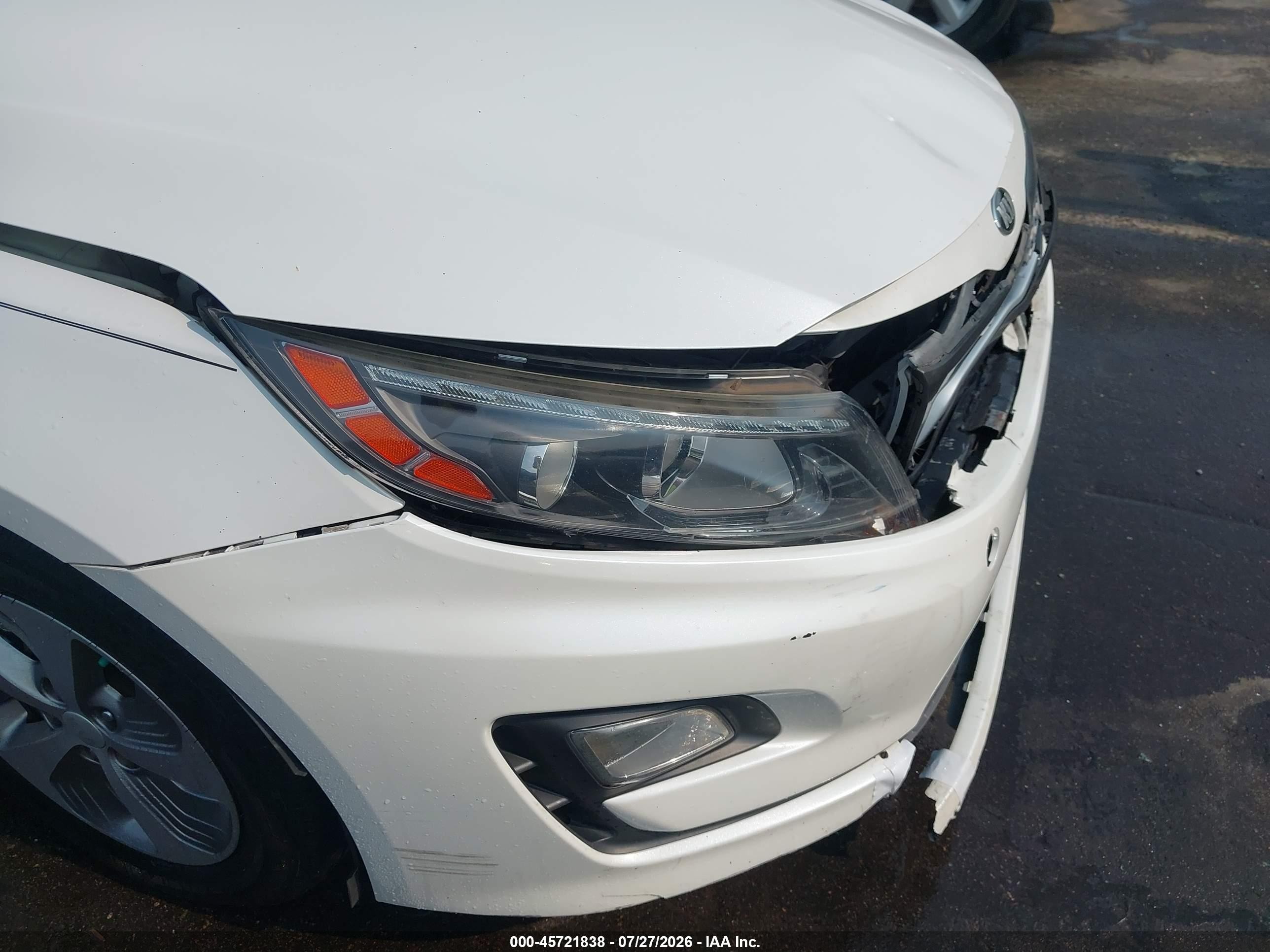 2015 Kia Optima Hybrid   White vin: KNAGM4AD2F5089588