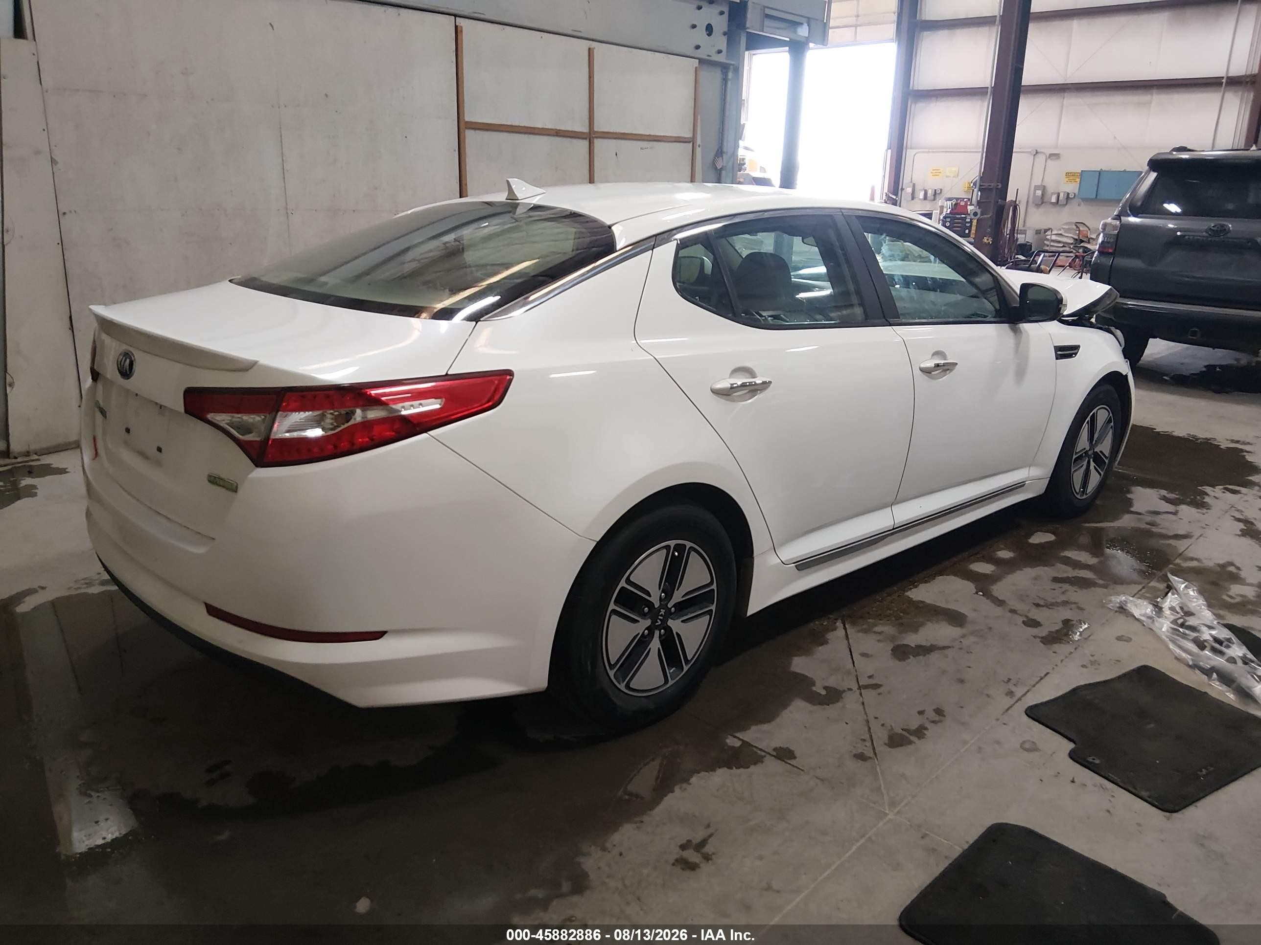 2012 Kia Optima Hybrid Ex White vin: KNAGM4AD3C5020761