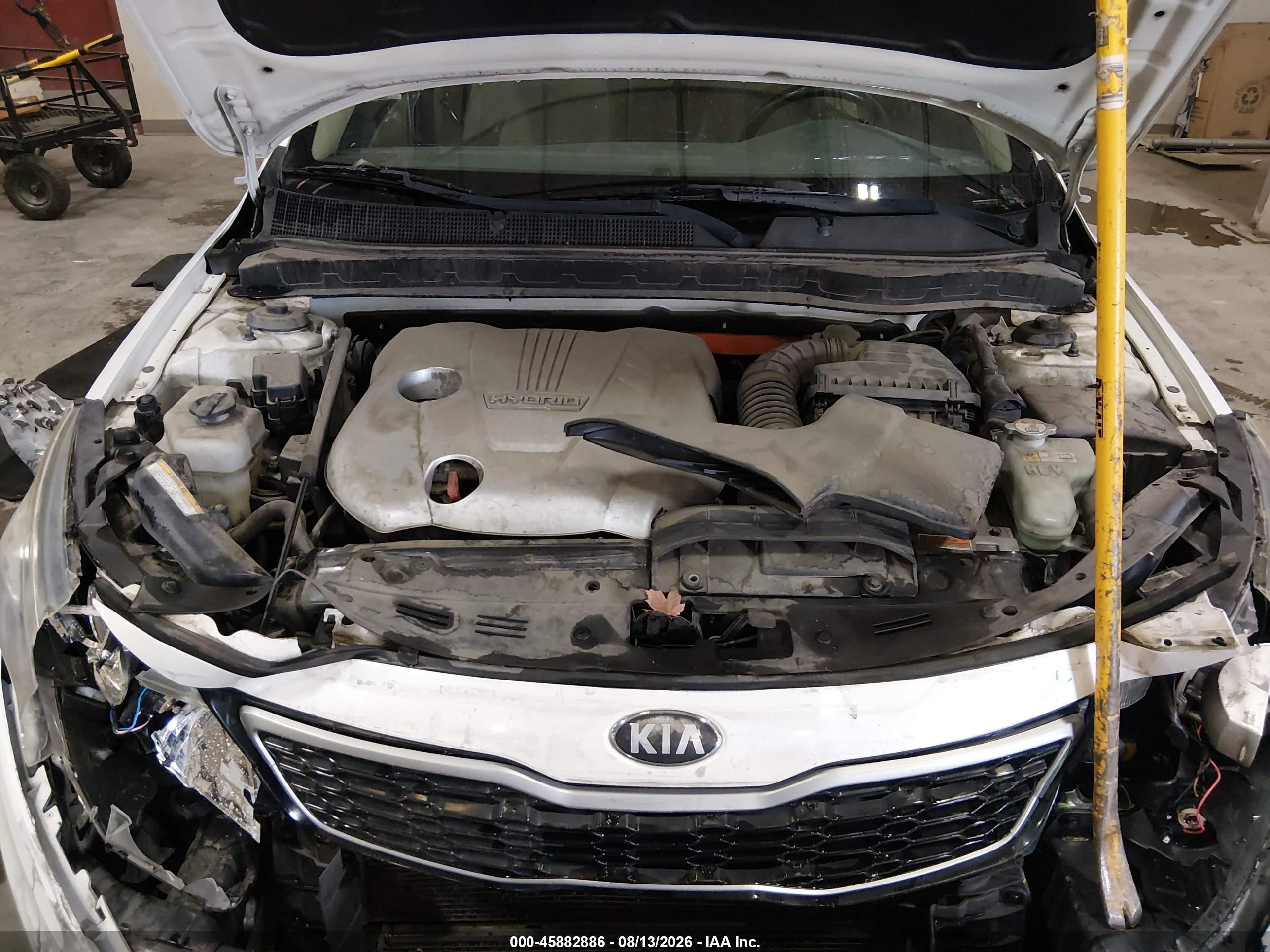 2012 Kia Optima Hybrid Ex White vin: KNAGM4AD3C5020761