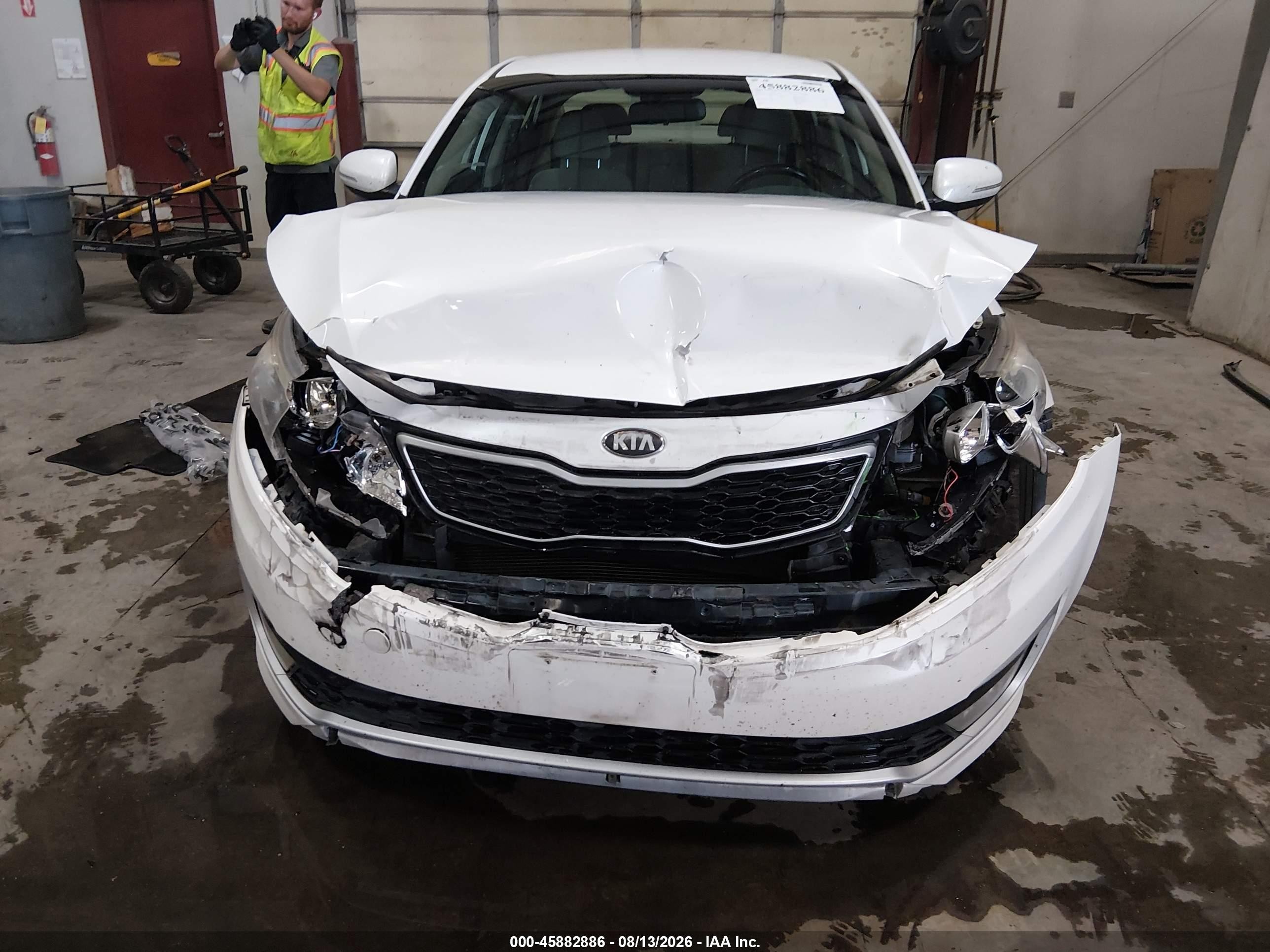 2012 Kia Optima Hybrid Ex White vin: KNAGM4AD3C5020761