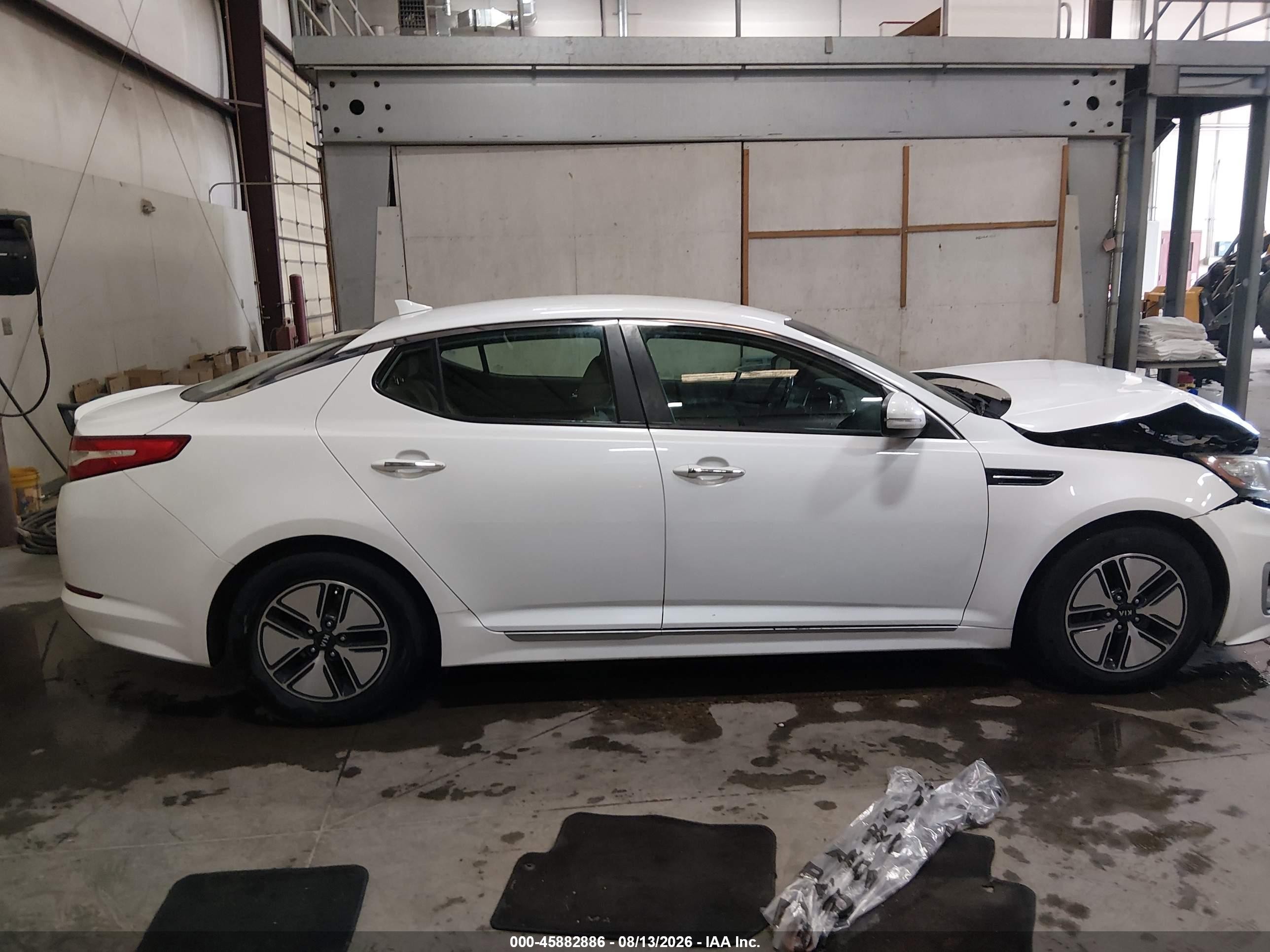 2012 Kia Optima Hybrid Ex White vin: KNAGM4AD3C5020761
