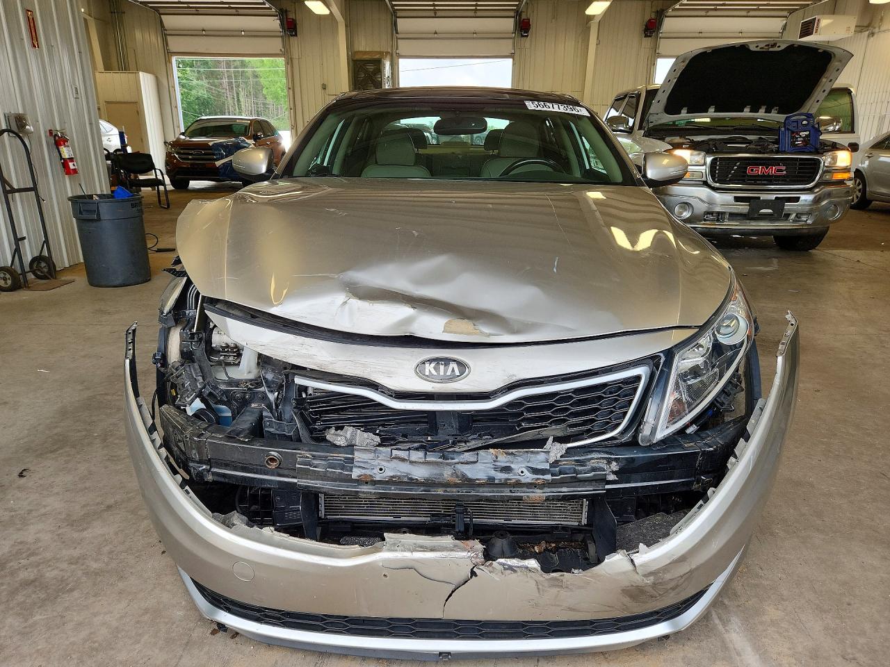 2013 Kia Optima Hybrid Серебряный vin: KNAGM4AD3D5040039
