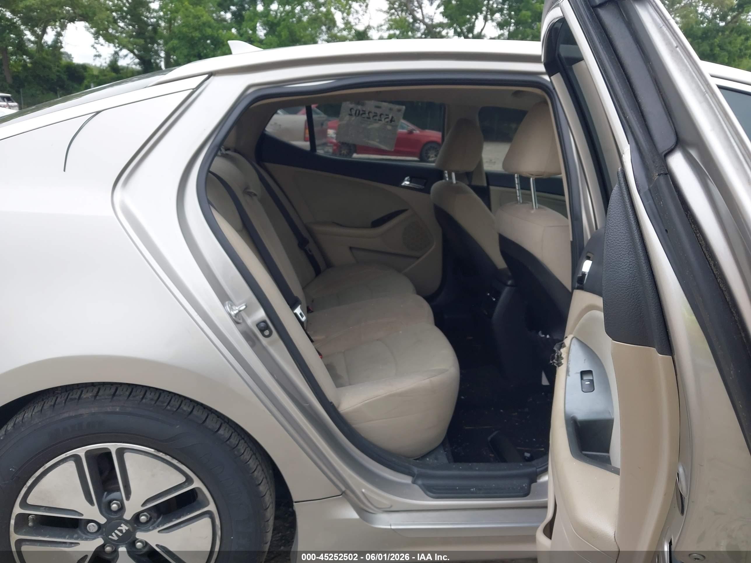 2013 Kia Optima Hybrid Lx Silver vin: KNAGM4AD3D5042812