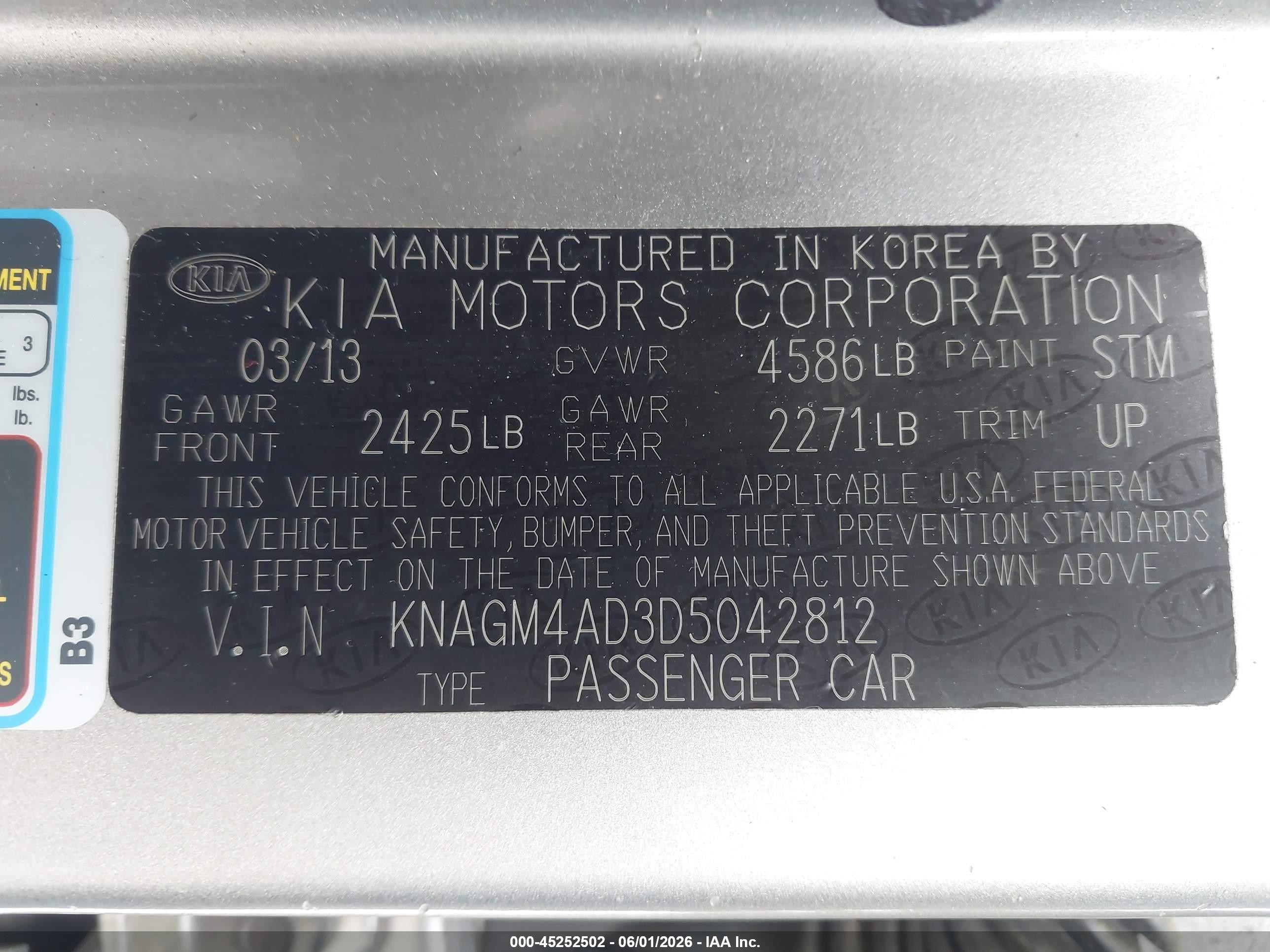2013 Kia Optima Hybrid Lx Silver vin: KNAGM4AD3D5042812