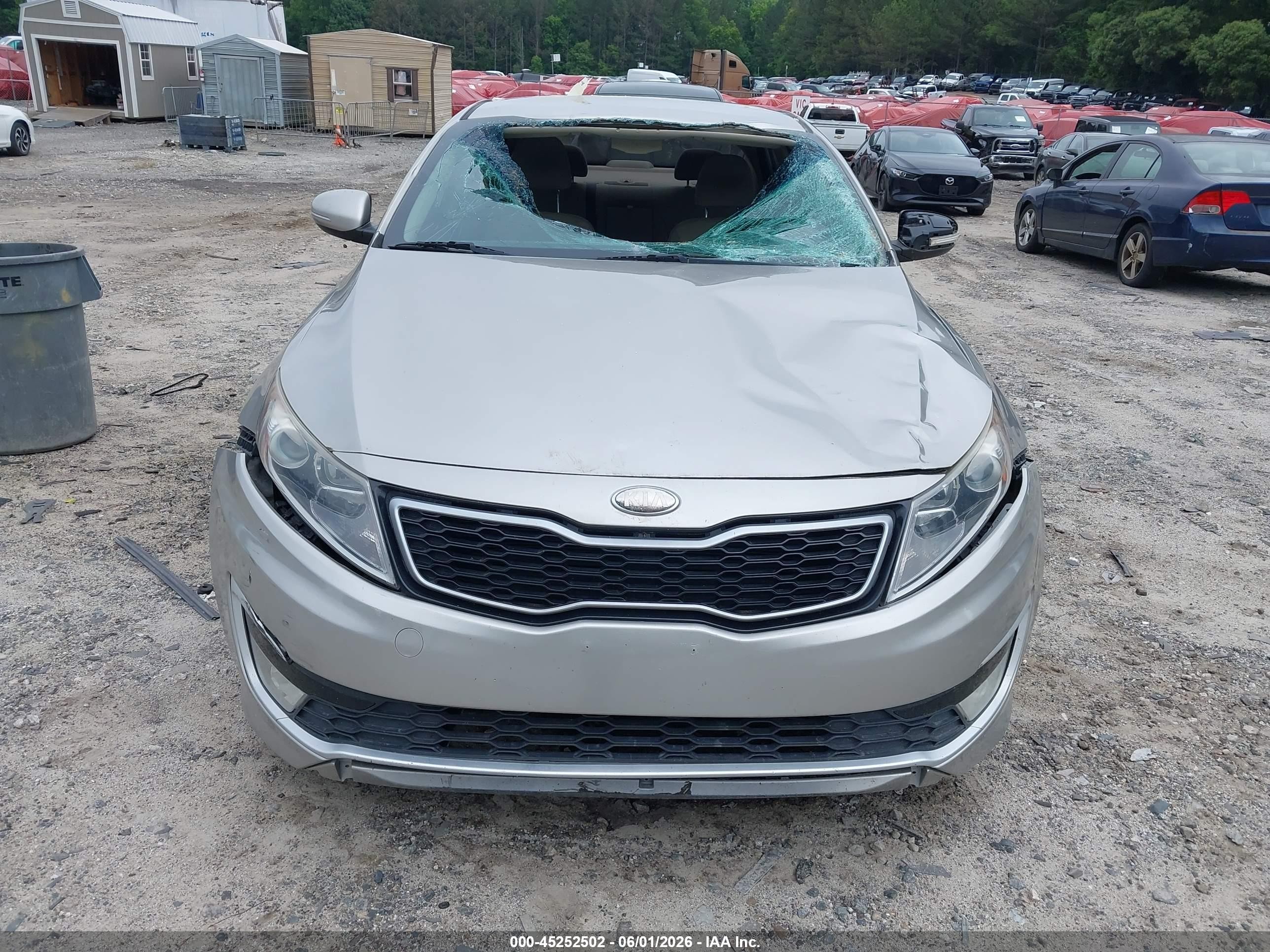 2013 Kia Optima Hybrid Lx Silver vin: KNAGM4AD3D5042812
