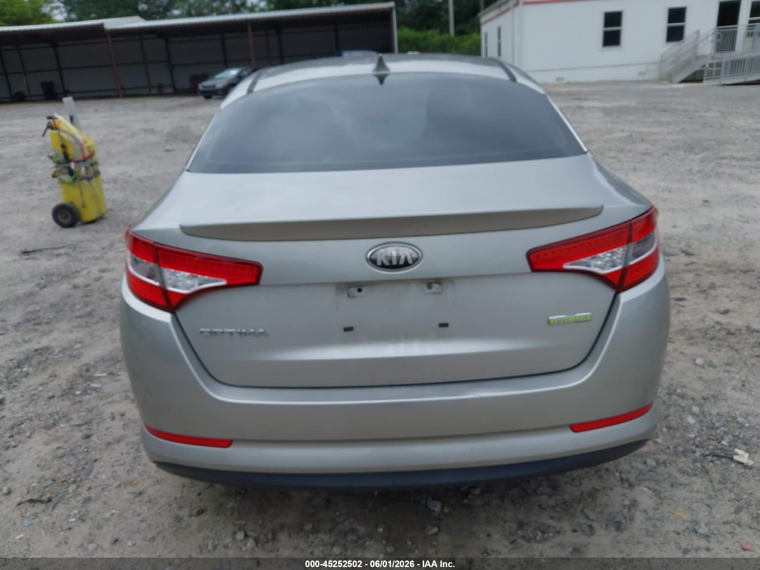 2013 Kia Optima Hybrid Lx Silver vin: KNAGM4AD3D5042812
