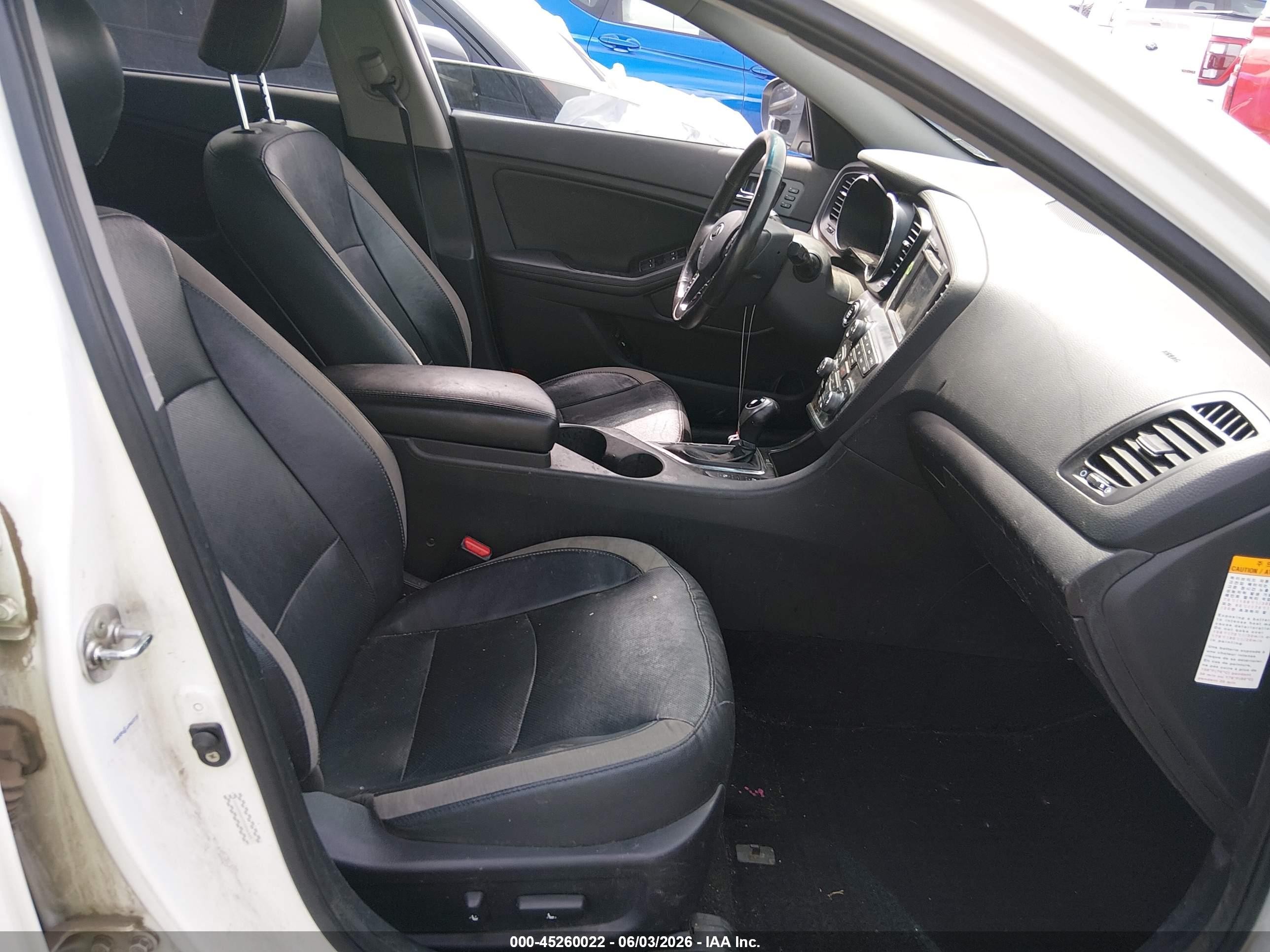 2013 Kia Optima Hybrid Ex White vin: KNAGM4AD3D5046455