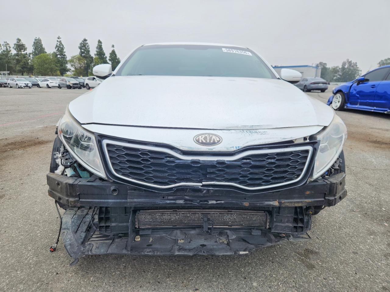 2013 Kia Optima Hybrid Белый vin: KNAGM4AD3D5046844