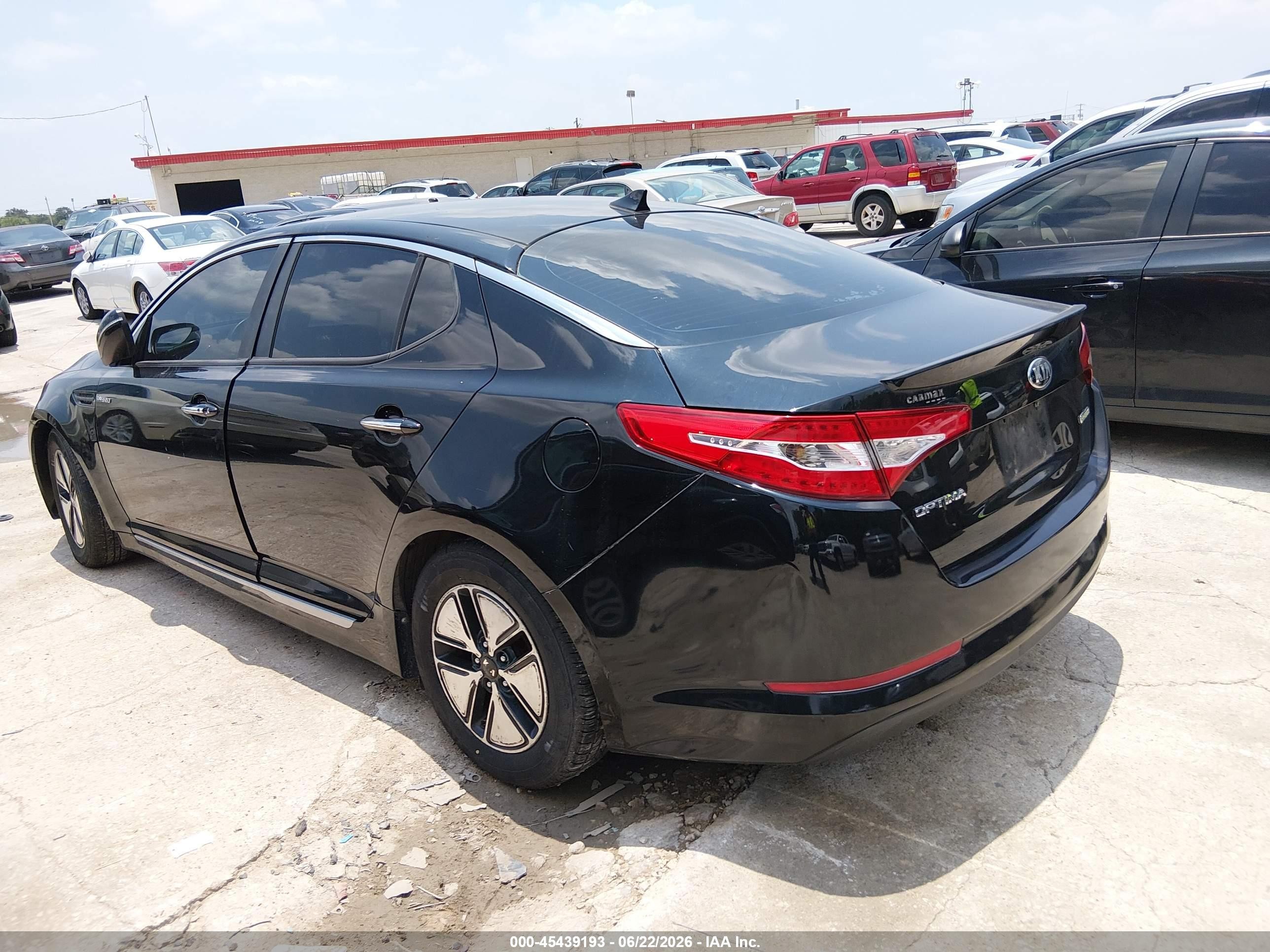 2013 Kia Optima Hybrid Lx Black vin: KNAGM4AD3D5052305