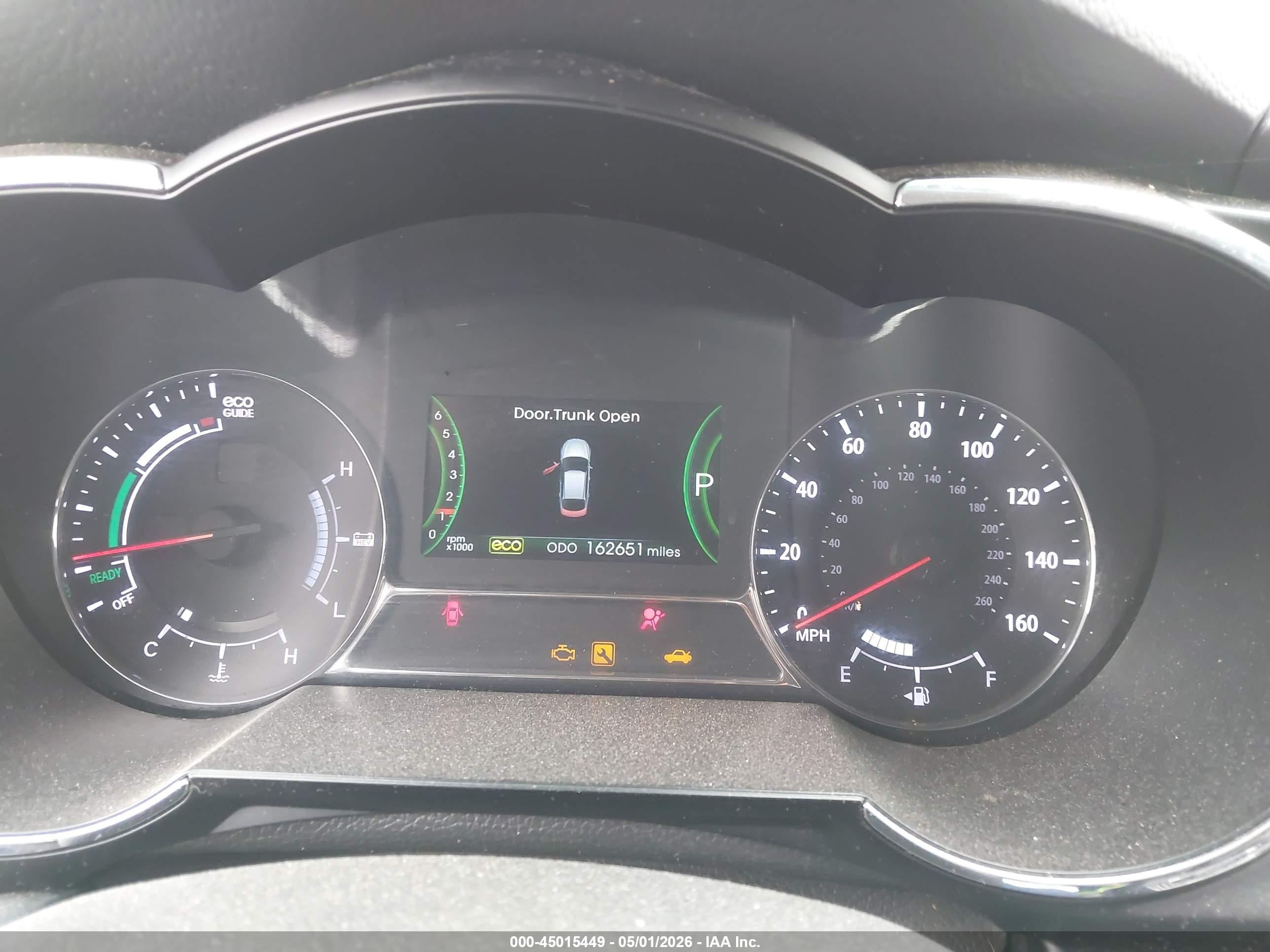 2013 Kia Optima Hybrid Ex Black vin: KNAGM4AD3D5057701