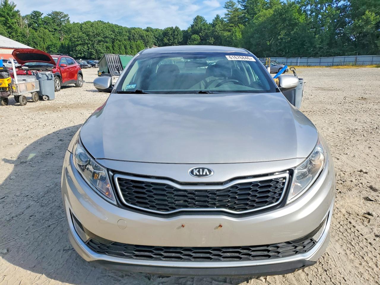 2013 Kia Optima Hybrid Silver vin: KNAGM4AD3D5060842