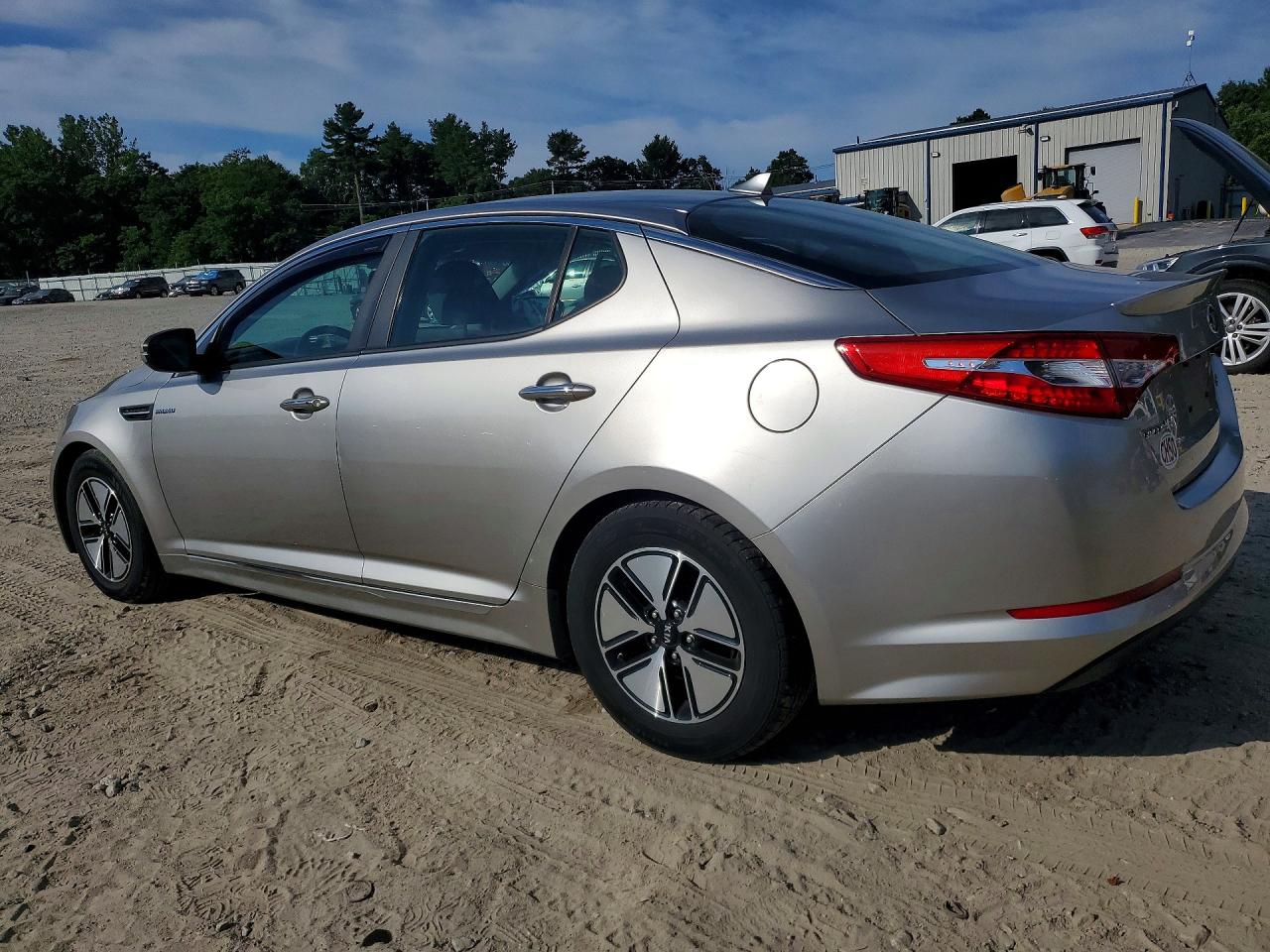 2013 Kia Optima Hybrid Silver vin: KNAGM4AD3D5060842