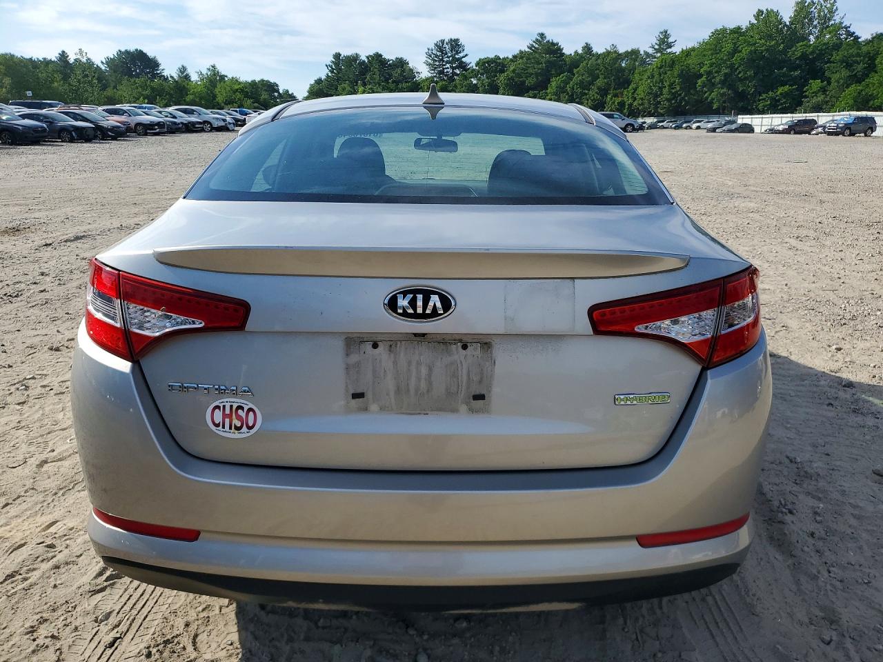 2013 Kia Optima Hybrid Silver vin: KNAGM4AD3D5060842