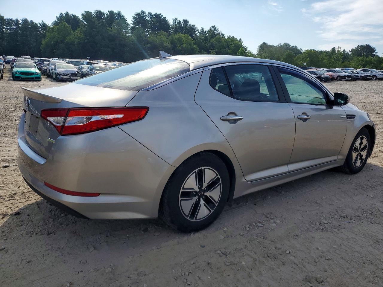 2013 Kia Optima Hybrid Silver vin: KNAGM4AD3D5060842