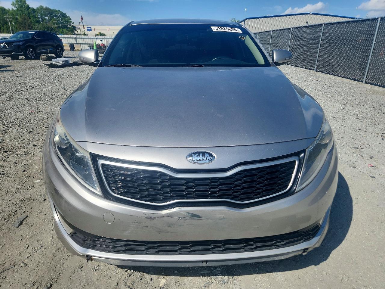 2013 Kia Optima Hybrid Silver vin: KNAGM4AD3D5061344