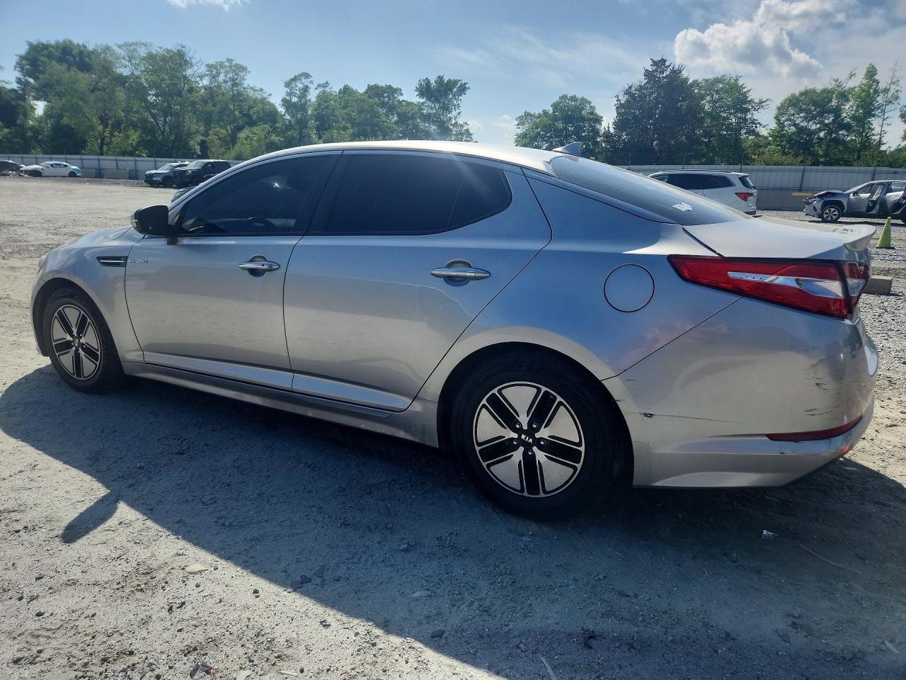 2013 Kia Optima Hybrid Silver vin: KNAGM4AD3D5061344