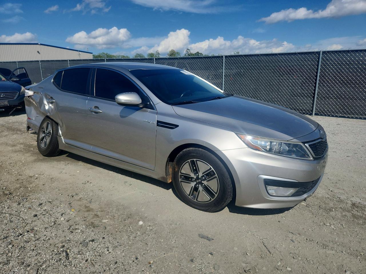 2013 Kia Optima Hybrid Silver vin: KNAGM4AD3D5061344