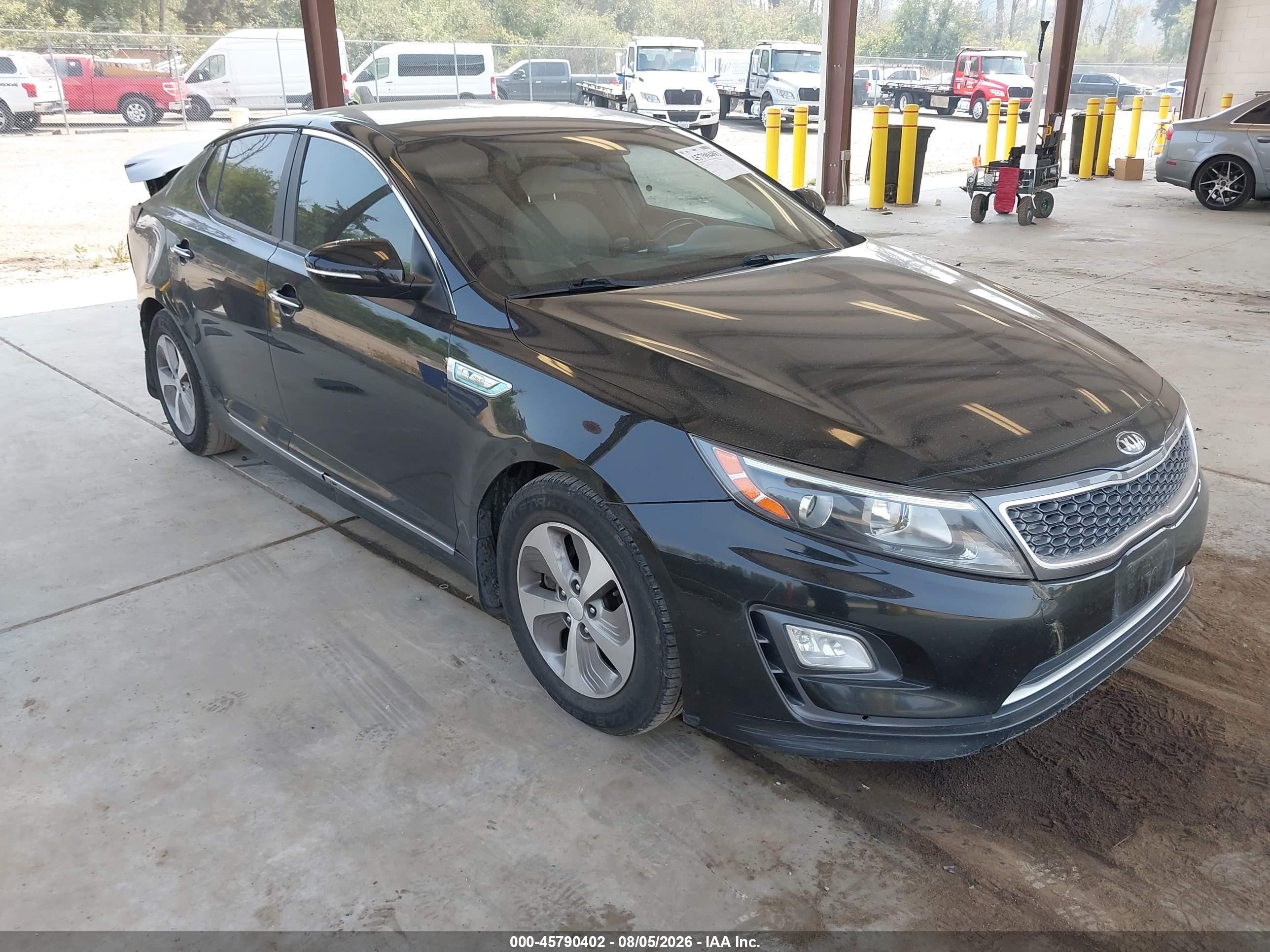 2014 Kia Optima Hybrid Lx Black vin: KNAGM4AD3E5068246